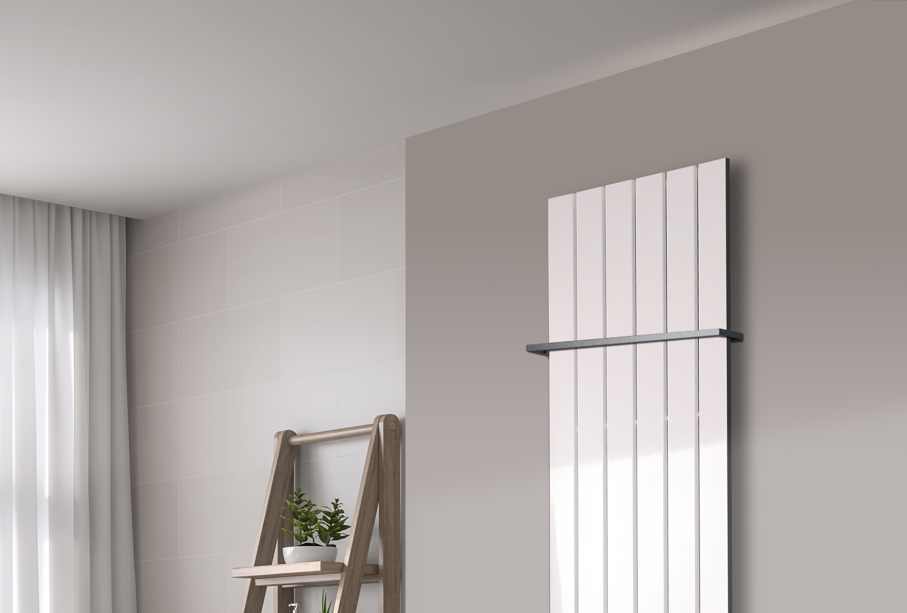 BADHEIZKÖRPER Design Peking 3 180x47cm 1118 Watt weiß (+1 Halter 15mm) SZAGATO Designheizkörper Handtuchheizkörper mit Mittelanschluss Handtuchwärmer