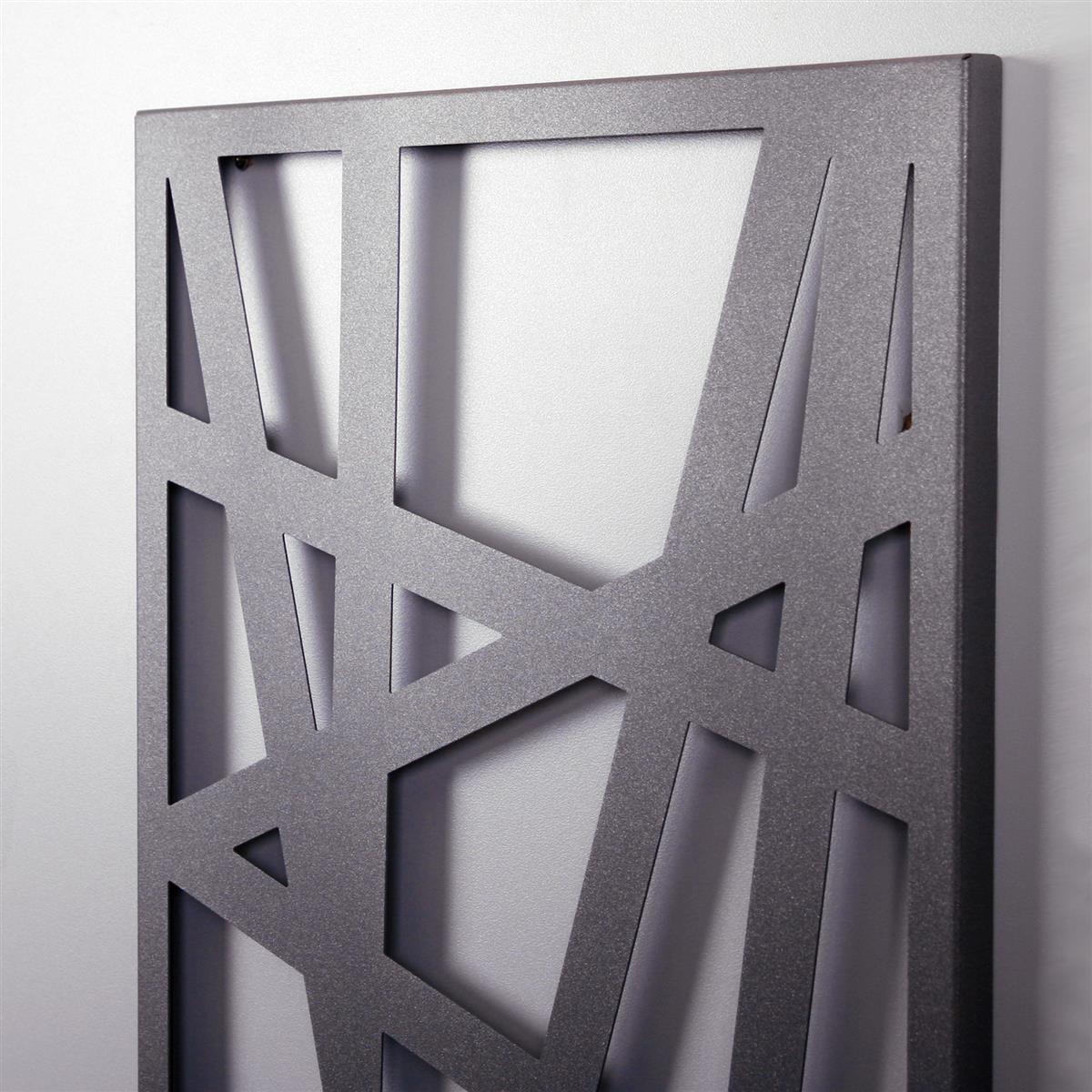 Wandgarderobe Design Stripes 140x40cm moonstone grau SZAGATO Made in Germany Garderobenpaneel Garderobenleiste Garderobenleisten Flurgarderobe Flur