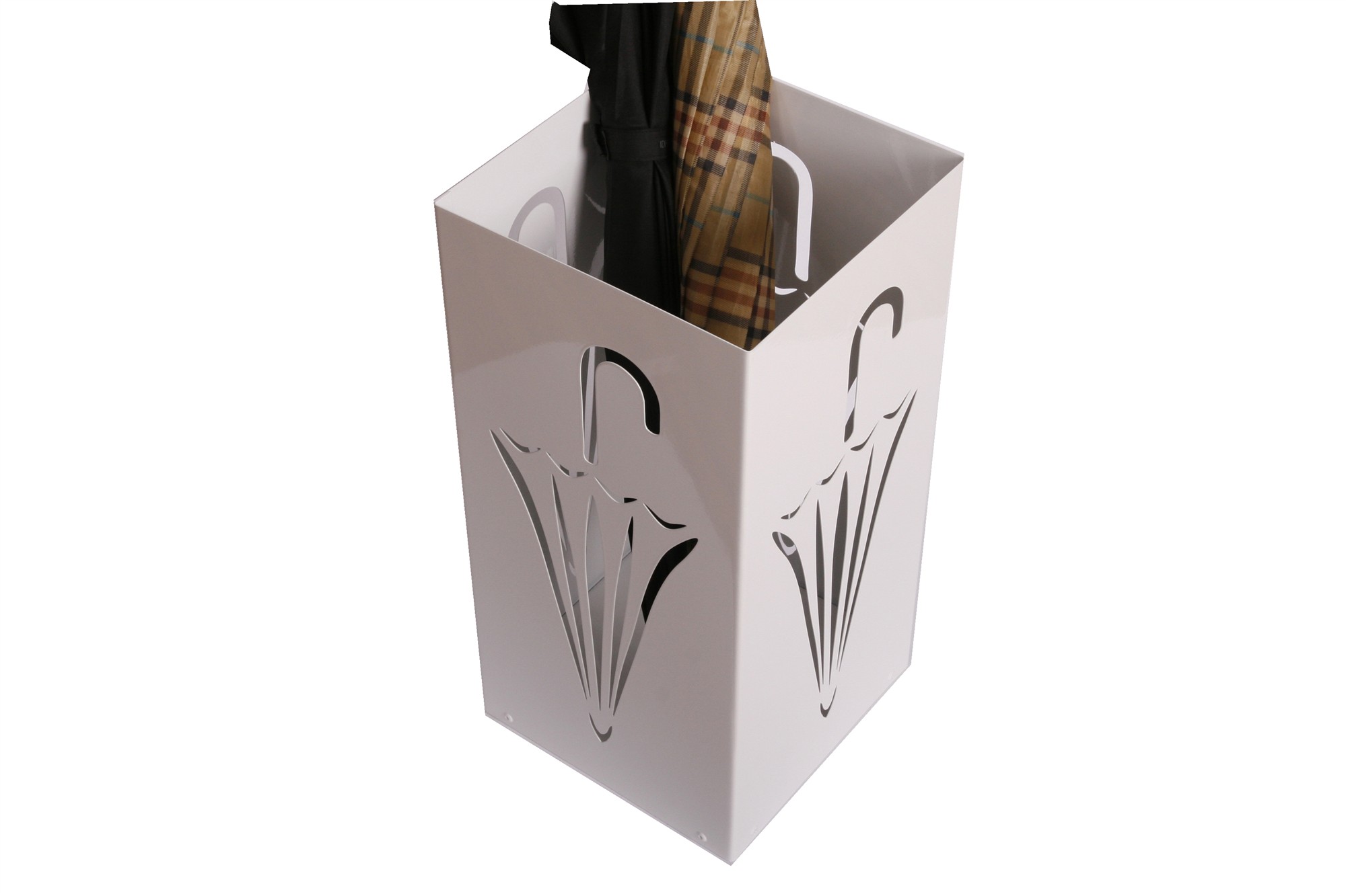 Schirmständer Design Umbrella closed 23x23cm weiß SZAGATO Made in Germany moderner Regenschirmständer groß Schirmhalter Regenschirmhalter