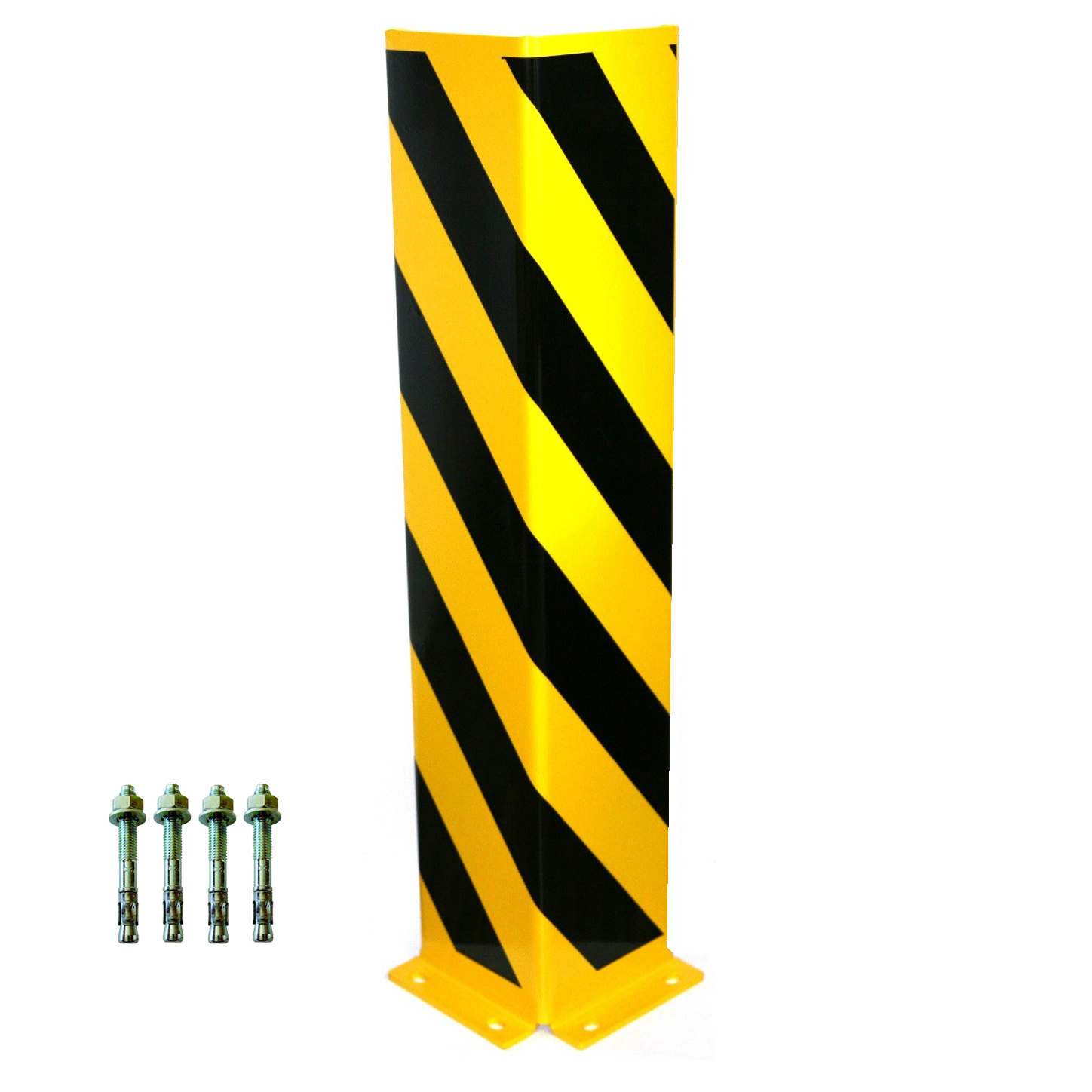 Rammschutz 800x165x165x6 mm U-Profil + 4 Einschlagdübel SZAGATO Regal Anfahrschutz Regale Rammschutzbügel Anfahrschutzecke Rammschutzecke