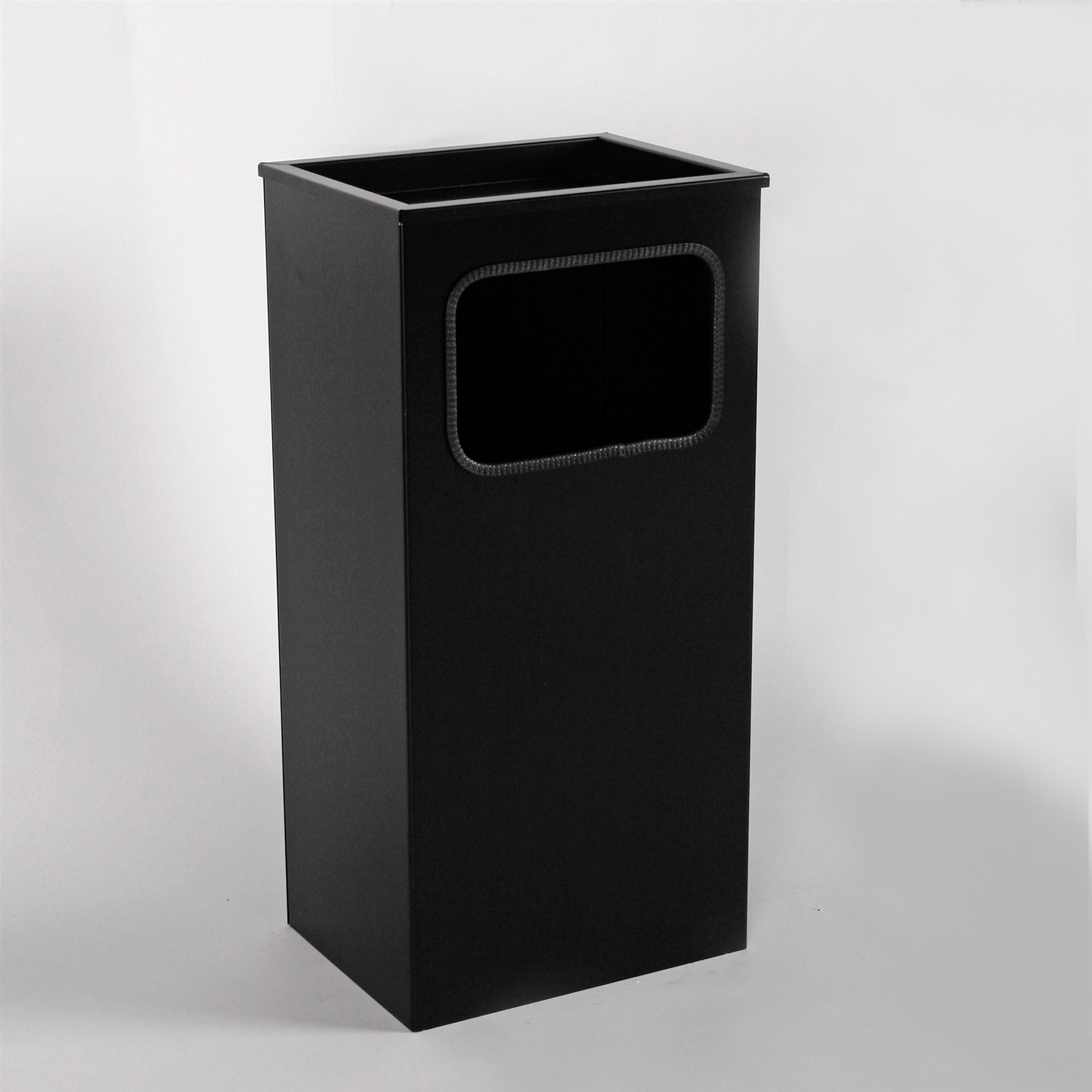 Aschenbecher mit Mülleimer Classic 62x30x23cm 12 ltr Schwarz inkl. Inneneimer SZAGATO Standascher Aschenbecher Abfalleimer Mülleimer mit Aschenbecher