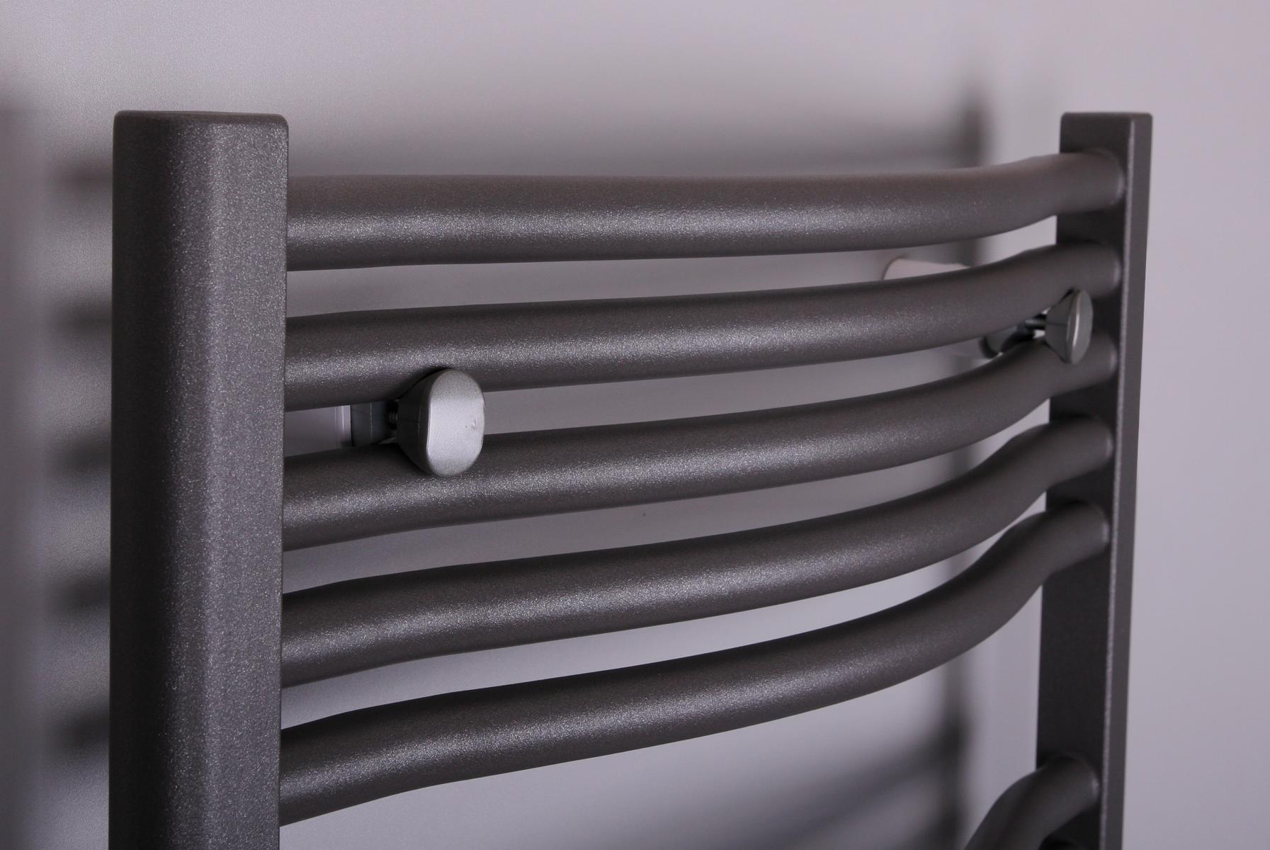 BADHEIZKÖRPER Design München 3 177x60cm 1471 Watt Mittelanschluss anthrazit - moonstone SZAGATO Handtuchheizkörper mit Mittelanschluss Handtuchwärmer