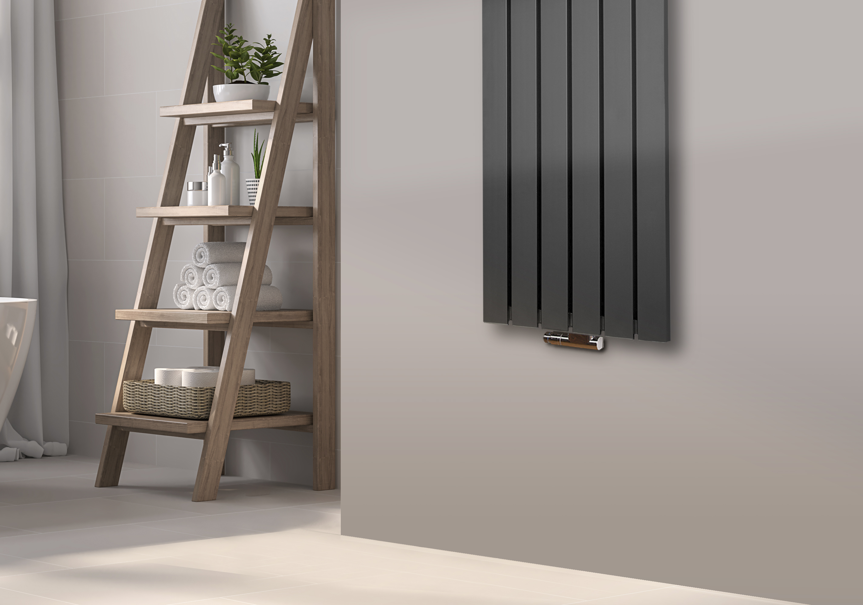 BADHEIZKÖRPER Design Peking 2 120x47cm 799 Watt anthrazit moonstone SZAGATO Design Handtuchheizkörper Mittelanschluss Handtuchwärmer Mittelanschluss