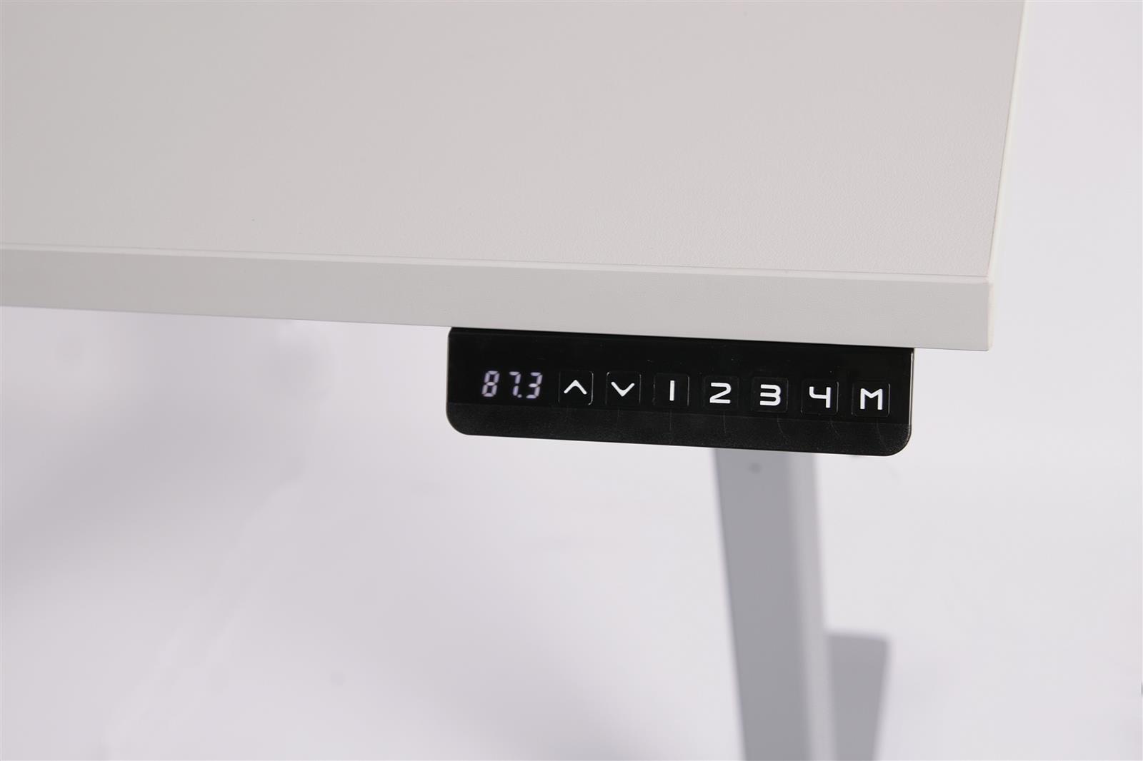 Schreibtisch höhenverstellbar elektrisch BxTxH 120x80cm lichtgrau + Schreibtischplatte SZAGATO Made in Germany Schreibti Steharbeitsplatz Stehtisch Schreibtisch höhenverstellbar elektrisch BxTxH 120x80cm lichtgrau + Schreibtischplatte SZAGATO Made in Germany Schreibti Steharbeitsplatz Stehtisch
