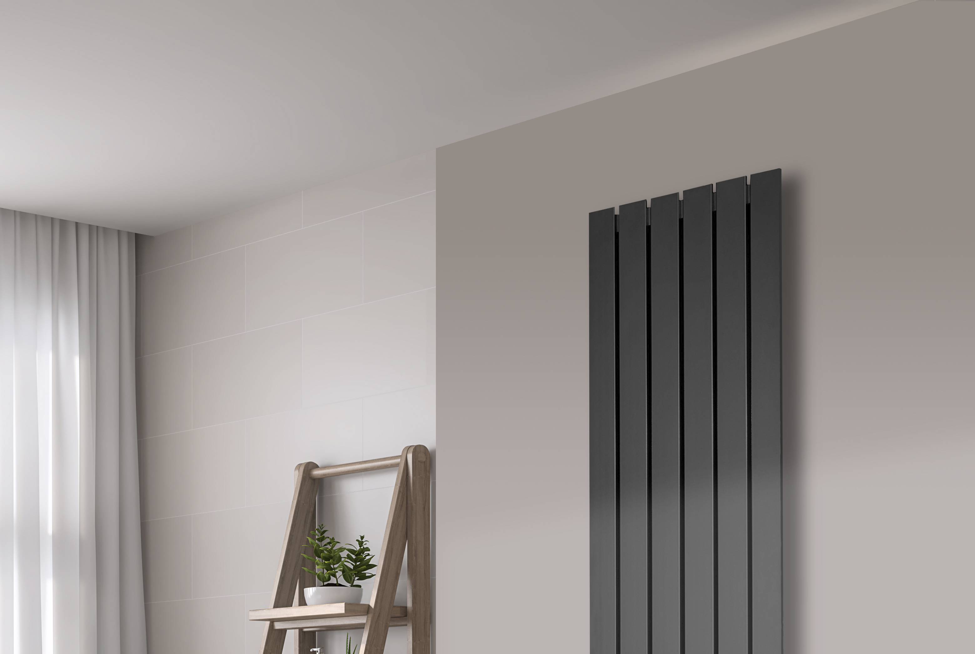 BADHEIZKÖRPER Design Peking 3 180x47cm 1118 Watt anthrazit moonstone SZAGATO Designheizkörper Handtuchheizkörper mit Mittelanschluss Handtuchwärmer