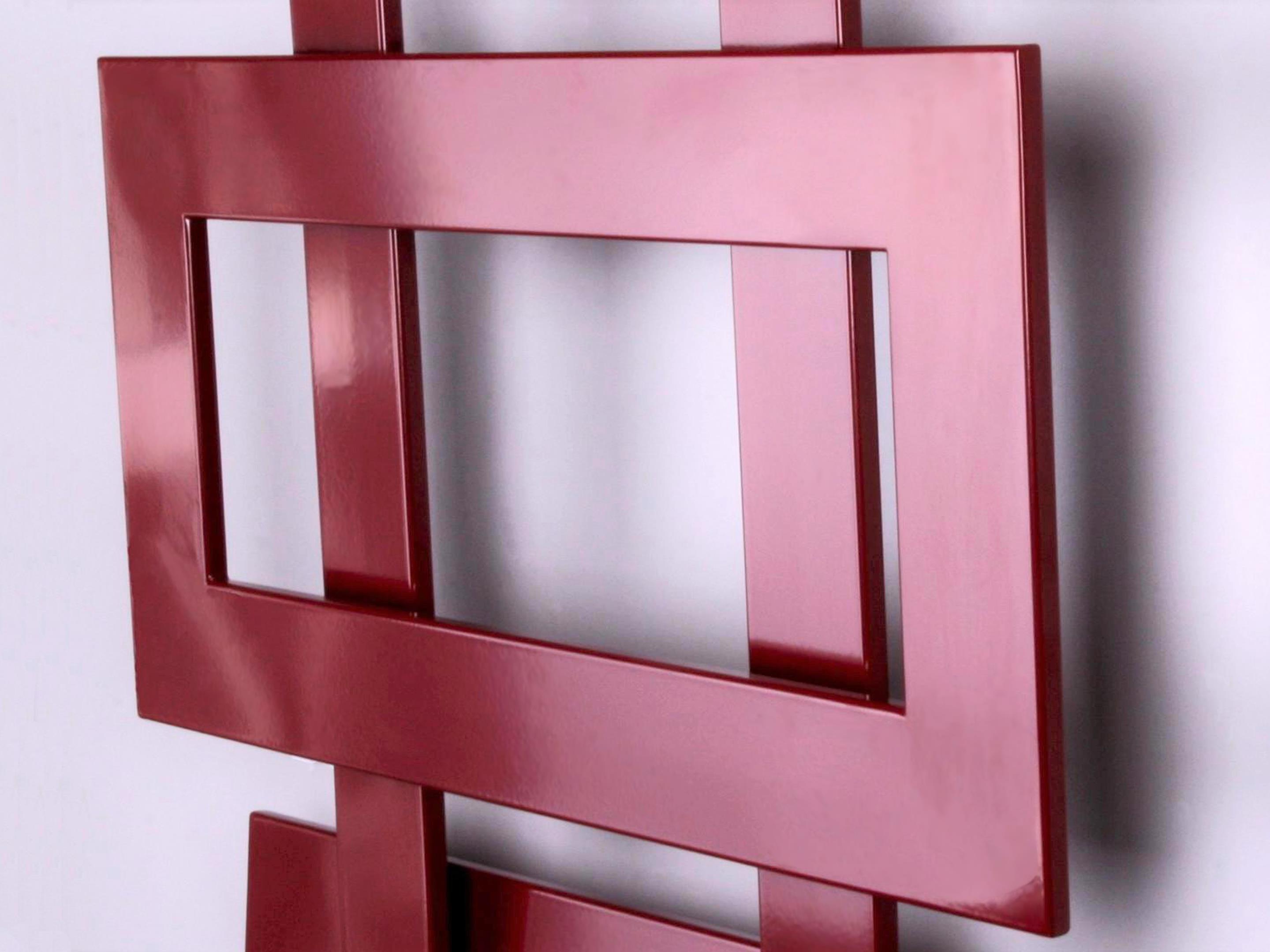 BADHEIZKÖRPER Design ART II (breite Version) 180x60cm 1019 Watt rot SZAGATO Designheizkörper Handtuchheizkörper mit Mittelanschluss Handtuchwärmer