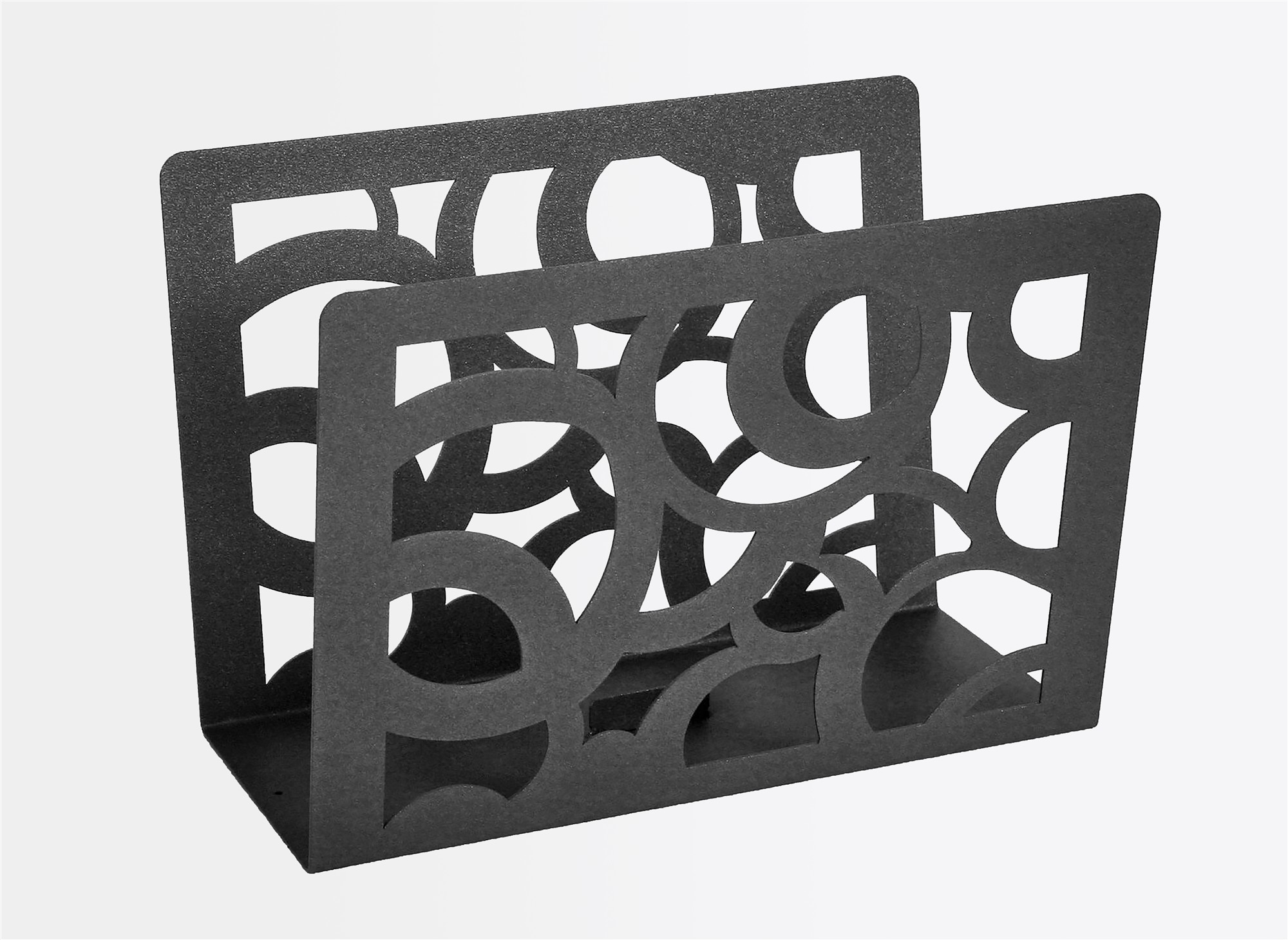 Zeitungsständer Circle 23x32x12cm grau SZAGATO Made in Germany  Zeitschriftenständer Metall Zeitschriftenhalter Zeitungshalter modern