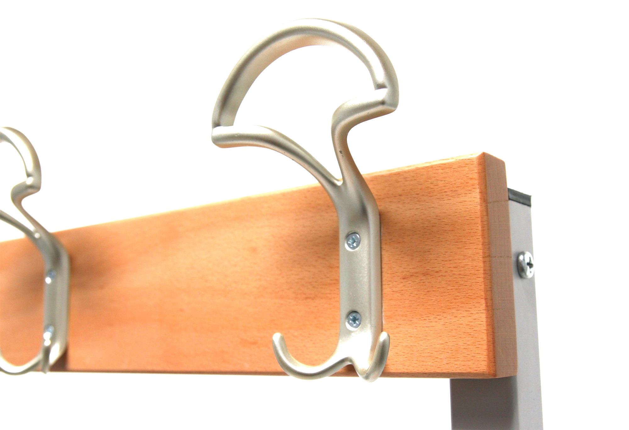 Garderobenbank mit Haken 2-seitig 2 Sitzbänke HxBxT 170x150x60cm Marke SZAGATO Umkleidebank Umkleide Sitzbank Garderobe mit Sitzbank Teennis