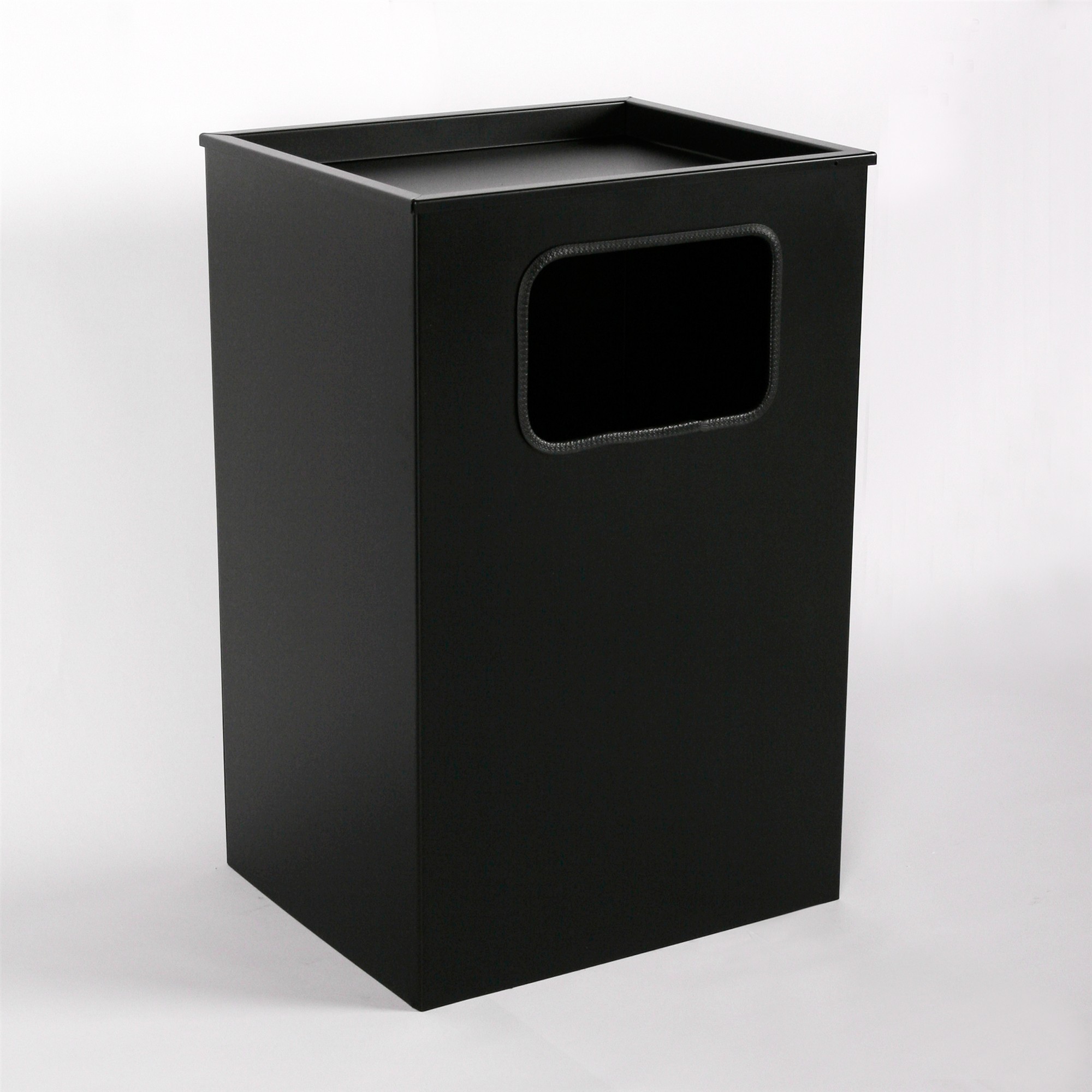 Aschenbecher mit Mülleimer Classic 62x40x33cm 28 ltr Schwarz inkl Inneneimer SZAGATO Standascher Abfalleimer Mülleimer mit Aschenbecher Abfallsammler