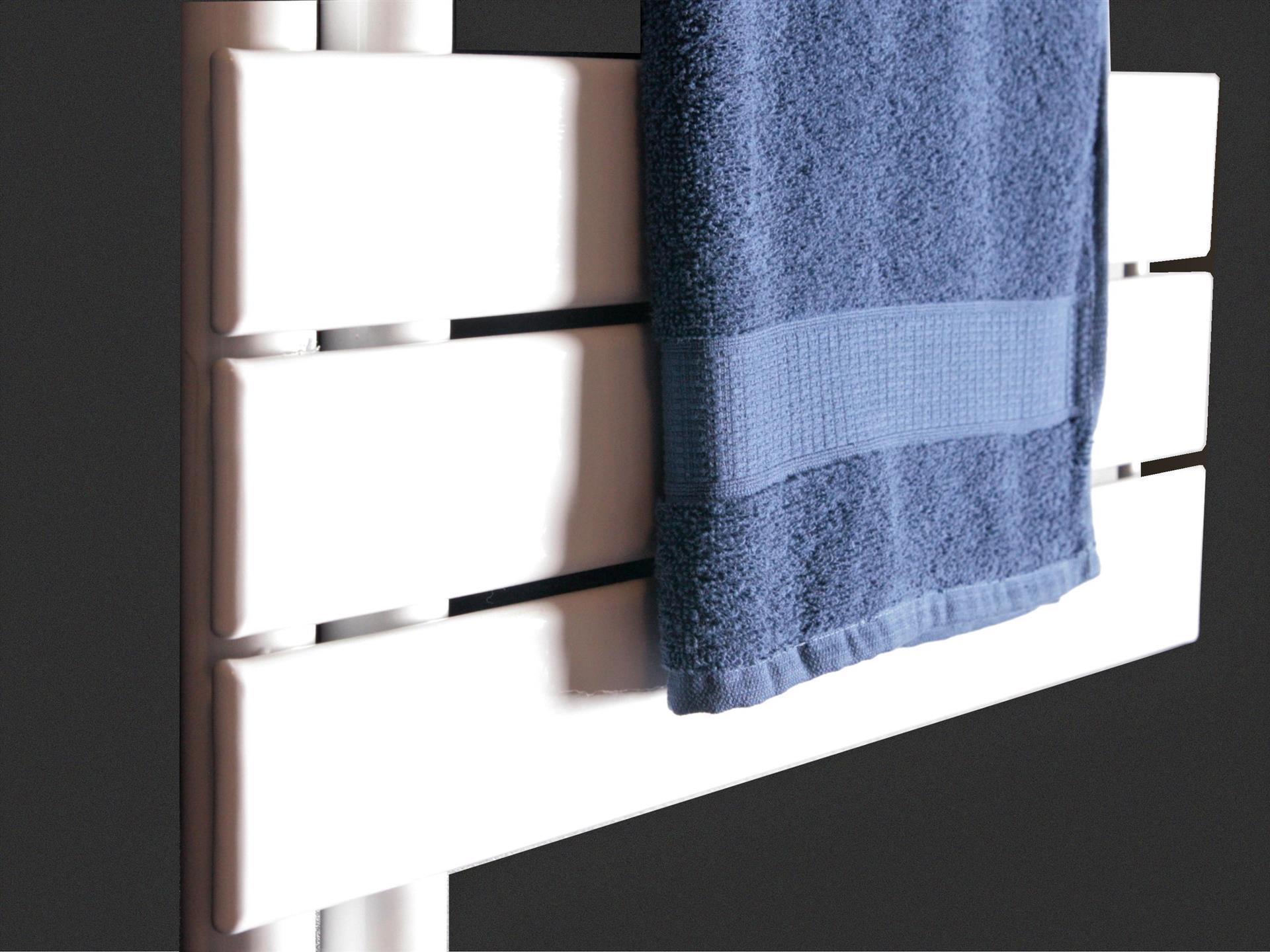 BADHEIZKÖRPER Design Chicago 1 115x50cm 525 Watt weiß SZAGATO Designheizkörper Handtuchheizkörper mit Mittelanschluss Handtuchwärmer