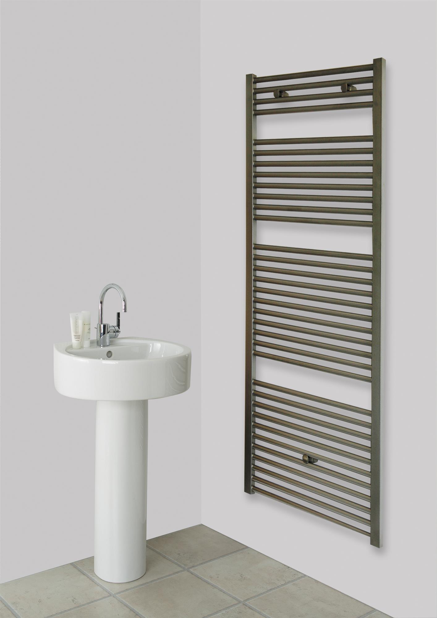 BADHEIZKÖRPER Design Hamburg 3 177 x 60 cm, 1118 Watt SZAGATO Design Heizkörper Handtuchheizkörper Seitenanschluss Handtuchwärmer mit Seitenanschluss #1