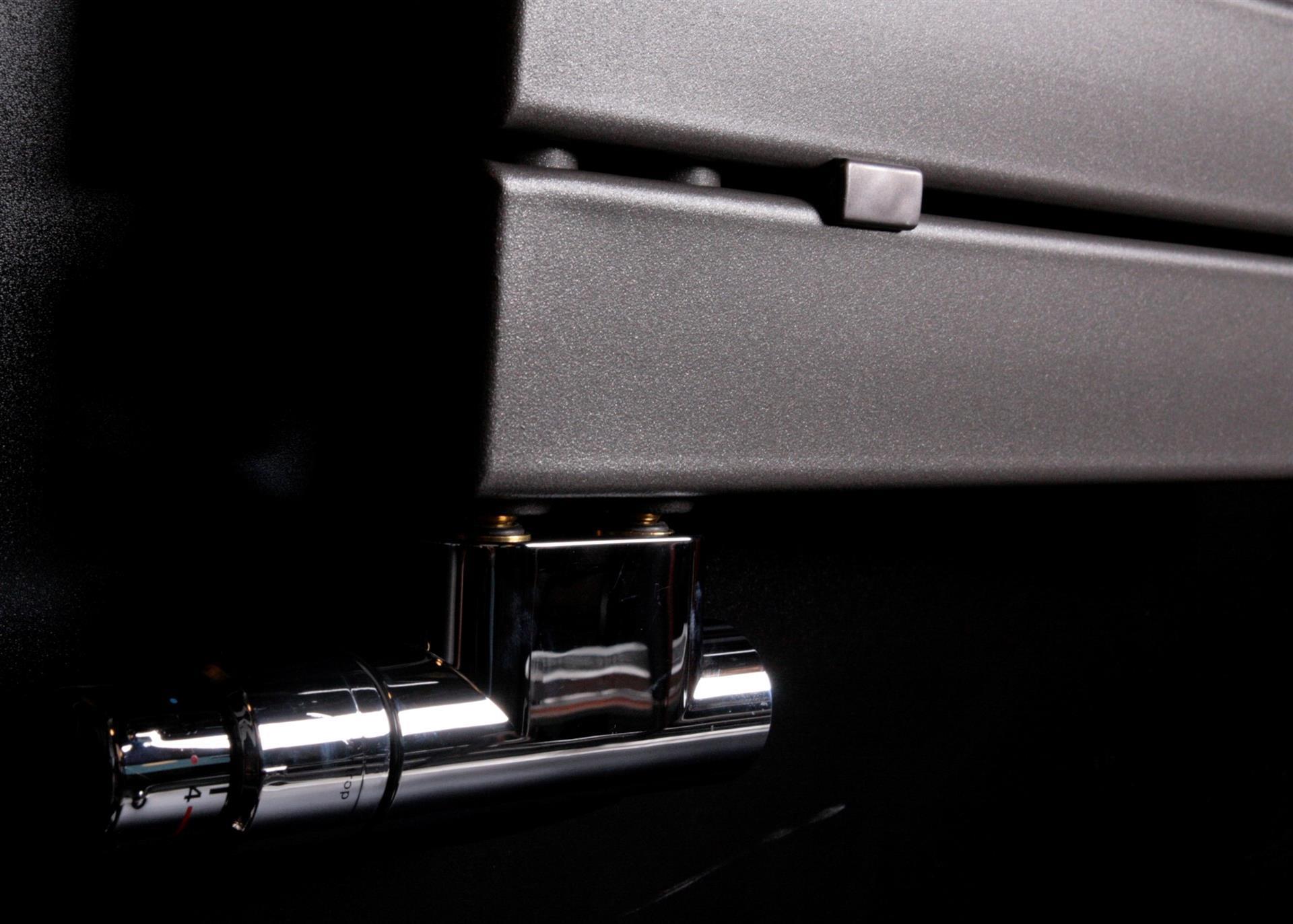 BADHEIZKÖRPER Design Chicago 1 115x50cm 525 Watt anthrazit - moonstone SZAGATO Designheizkörper Handtuchheizkörper mit Mittelanschluss Handtuchwärmer