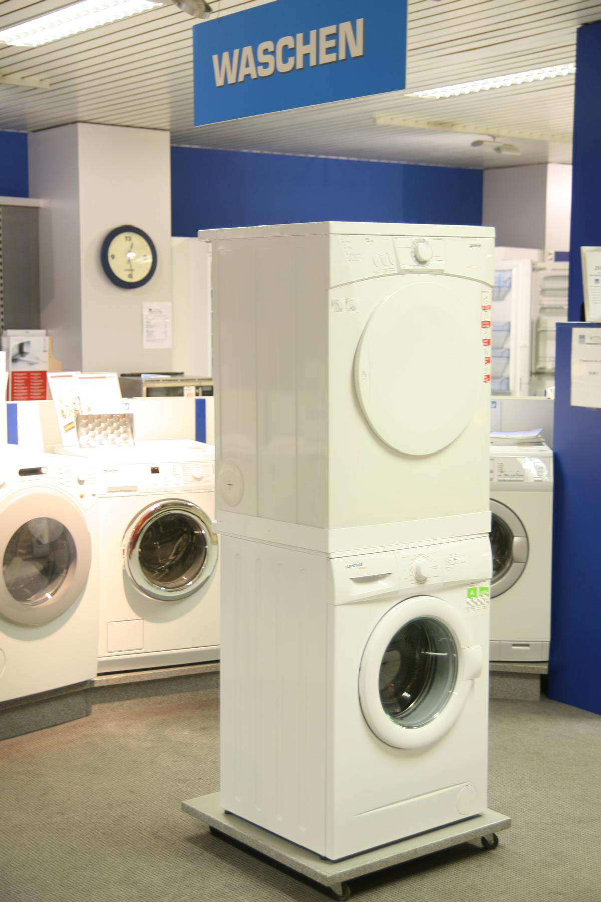 Waschmaschinen Verbindungsrahmen BxTxH 61x50x30 weiß SZAGATO Made in Germany Waschmaschinensockel Waschmaschinen Unterschrank Waschmaschinenerhöhung