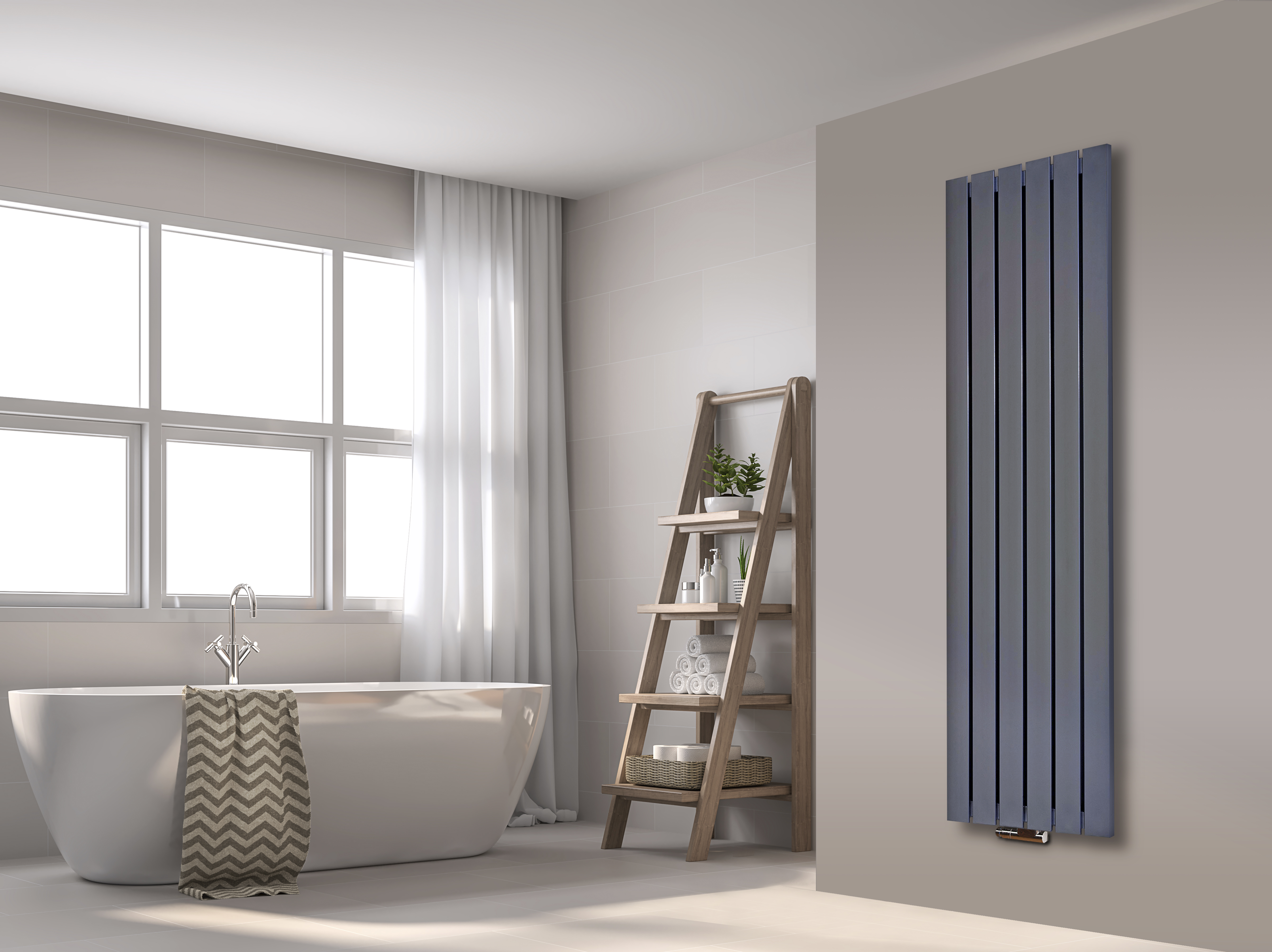 BADHEIZKÖRPER Design Peking 3 180x47cm 1118 Watt Edelstahloptik SZAGATO Designheizkörper Handtuchheizkörper mit Mittelanschluss Handtuchwärmer