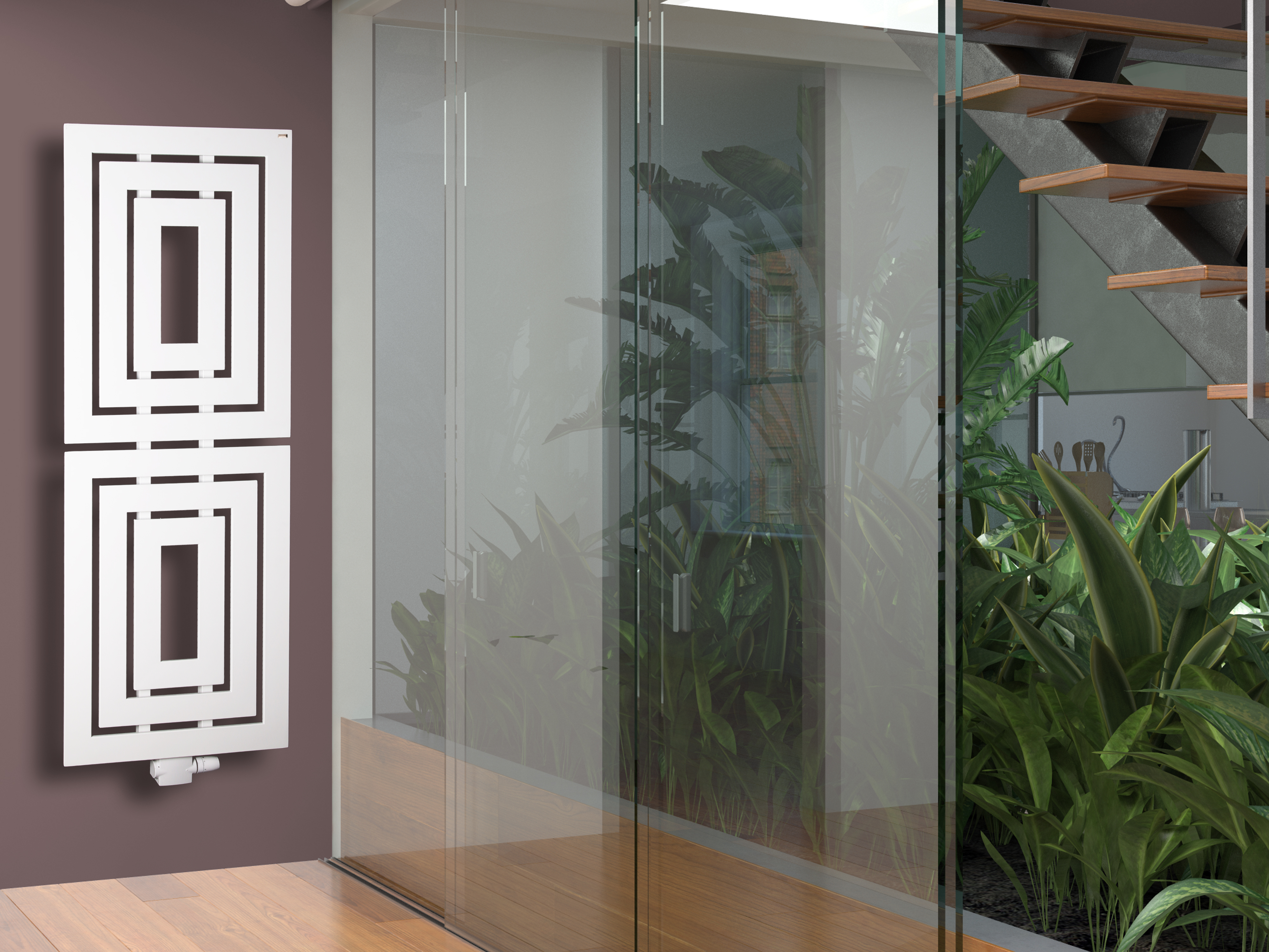 BADHEIZKÖRPER Design Insight 2 162x60cm 1224 Watt weiß SZAGATO Designheizkörper Handtuchheizkörper mit Mittelanschluss Handtuchwärmer