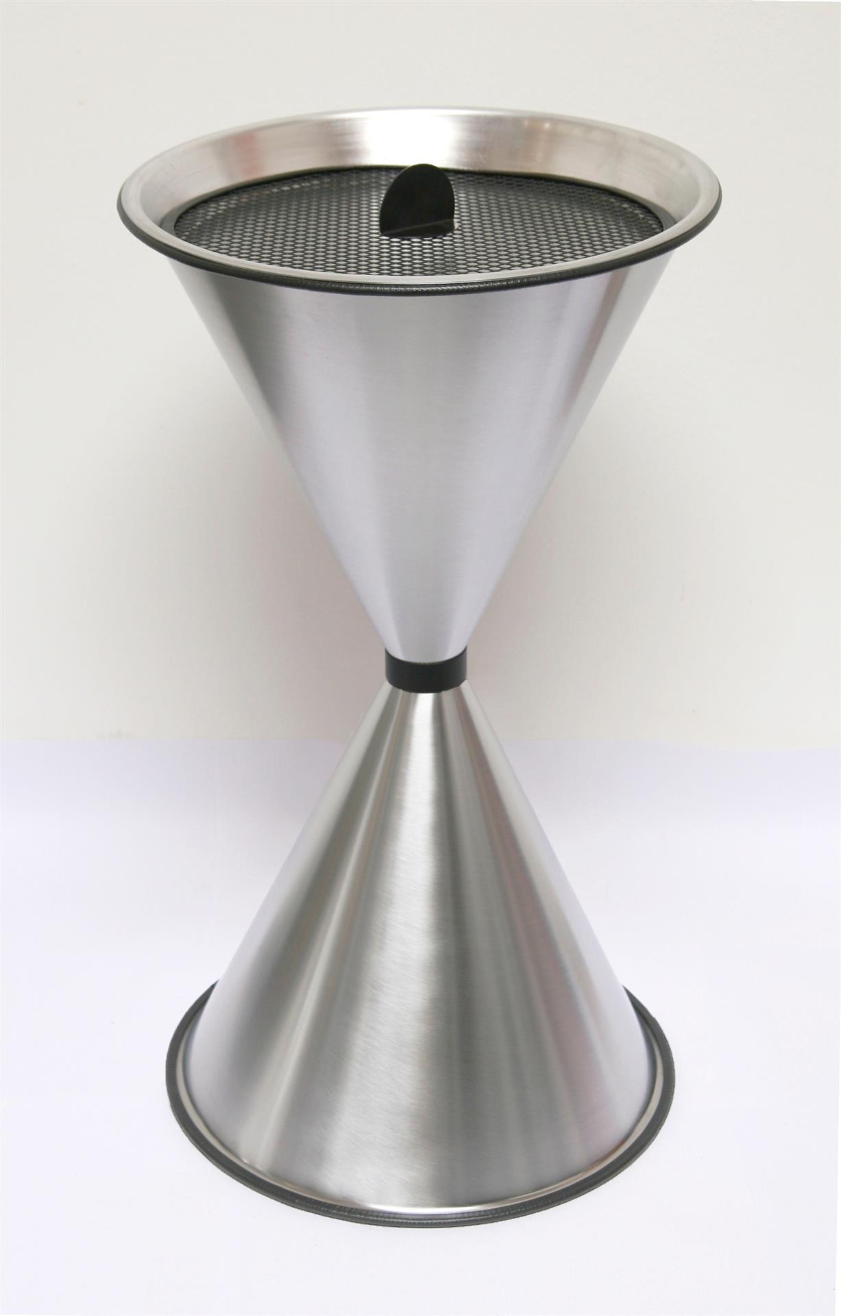 Stand Aschenbecher Diabolo 71x40cm Aluminium inkl. 25kg Quarzsand SZAGATO Aschenbecher groß Standaschenbecher außen Aschenbecher stehend draußen