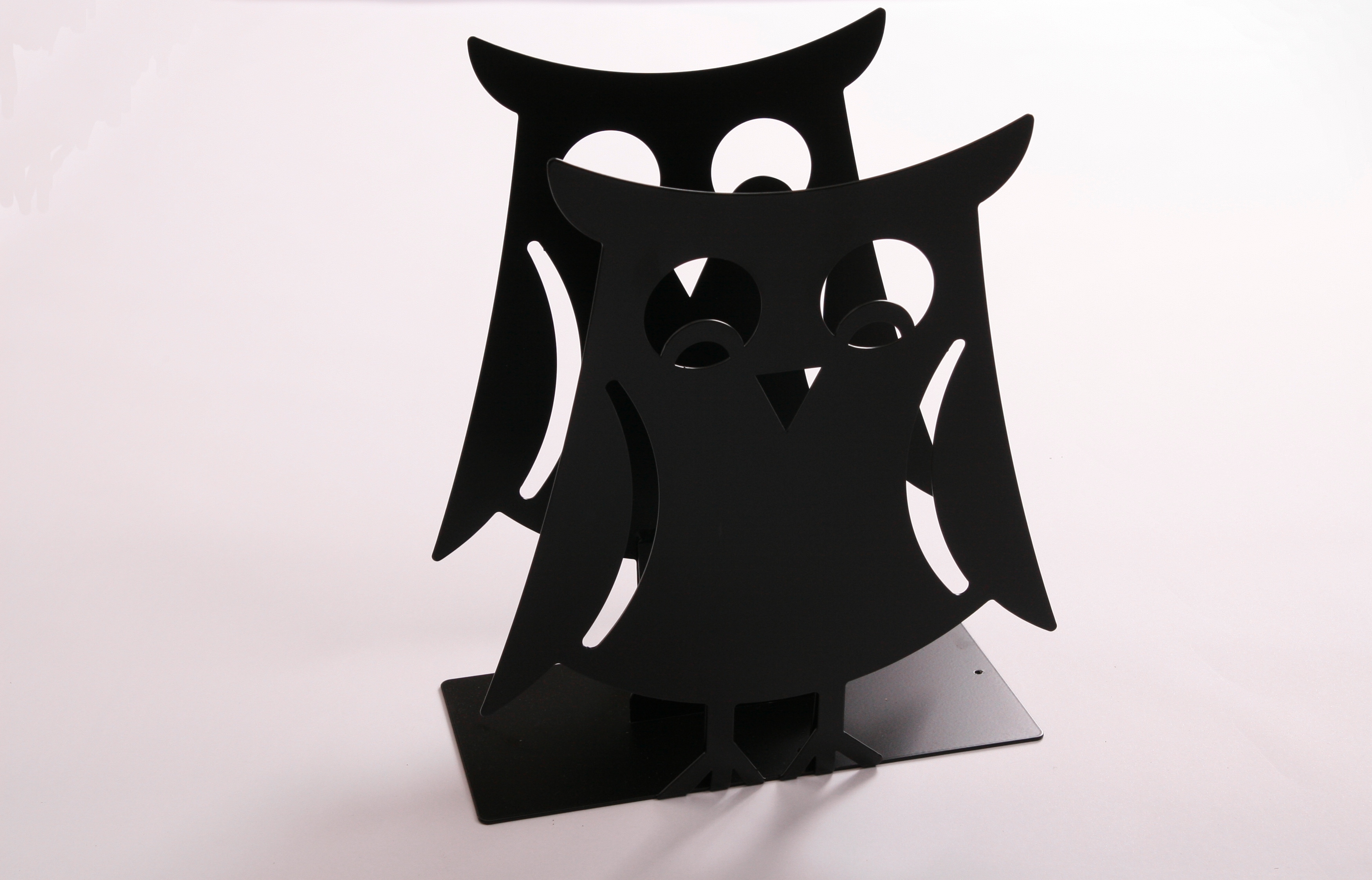 Zeitungsständer Eule solo 23x32x12cm schwarz SZAGATO Made in Germany  Zeitschriftenständer Metall Zeitschriftenhalter Zeitungshalter modern