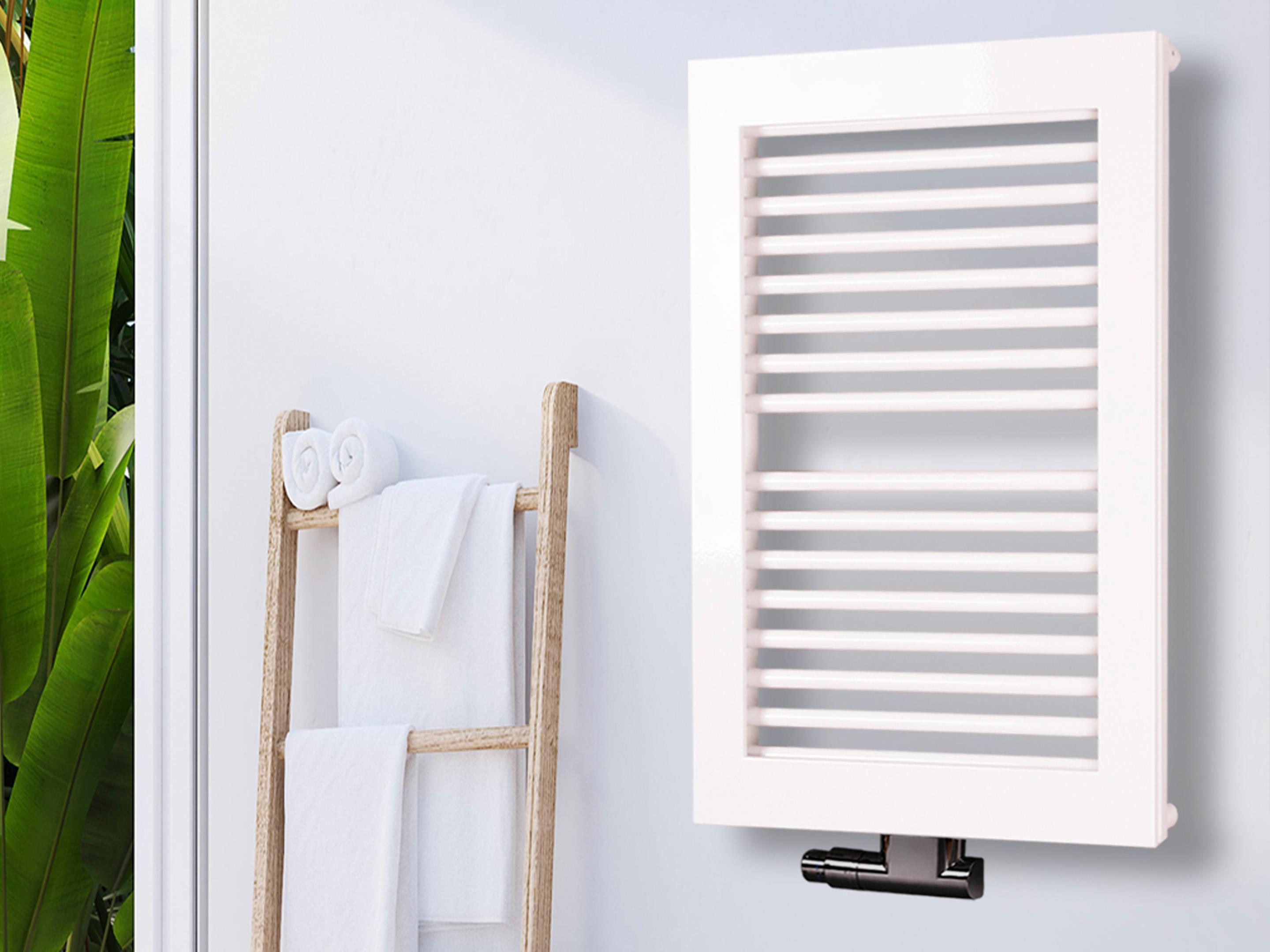 BADHEIZKÖRPER Design Window 1 77x60cm 590 Watt weiß SZAGATO Designheizkörper Handtuchheizkörper mit Mittelanschluss Handtuchwärmer