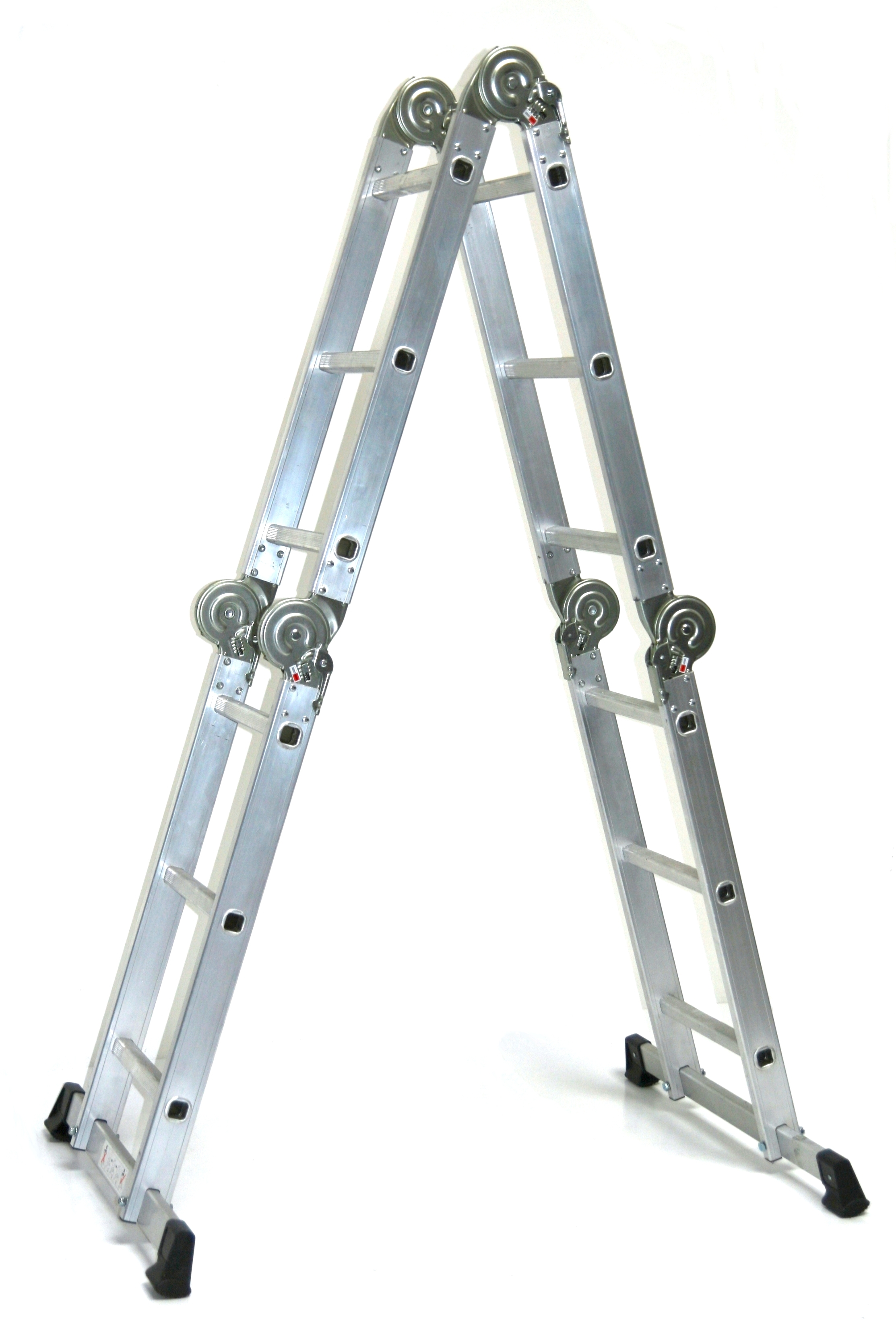 Mehrzweckleiter 4x3 Stufen 330cm ALU SZAGATO Arbeitsleiter ALU Multifunktions-Leiter Gelenkleiter 3in1 Mehrzweckleiter Vielzweckleiter