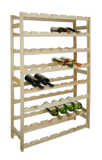 Weinregal Holz SZAGATO 120x62cm Kiefer 56 Flaschen Regal Holz Weinregal Flaschenregal Weinregale Holz Holzweinregal Flaschen Regale