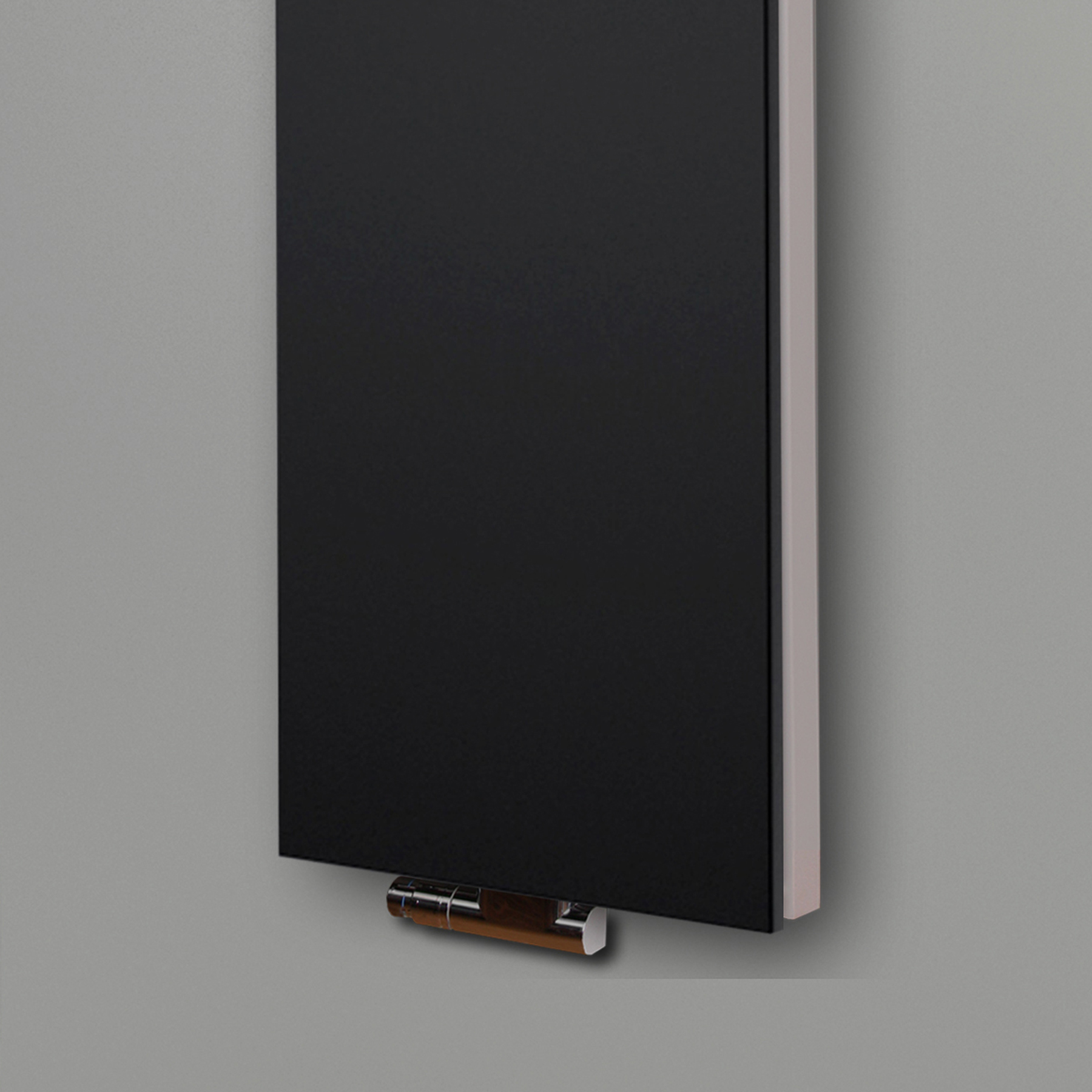 BADHEIZKÖRPER Design Mirror Steel 6 180x47cm 1964 Watt schwarz SZAGATO Designheizkörper Handtuchheizkörper mit Mittelanschluss Handtuchwärmer