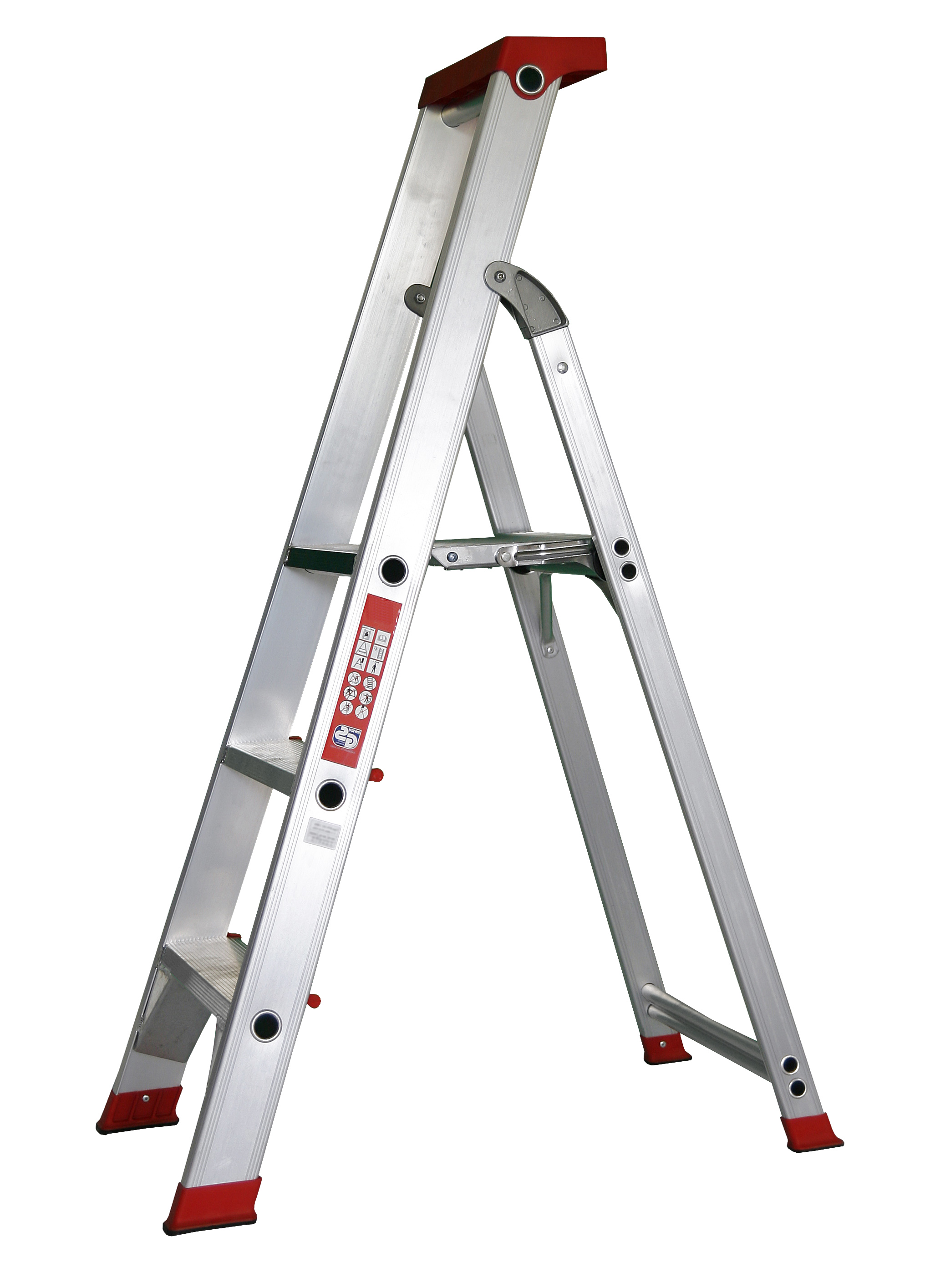 Stehleiter 3 Stufen Profi 149x50x16cm ALU SZAGATO Stufenleiter 3 Stufen Stehleiter 3 Stufen Aluleiter 3 Stufen Haushaltsleiter 3 Stufen Bockleiter