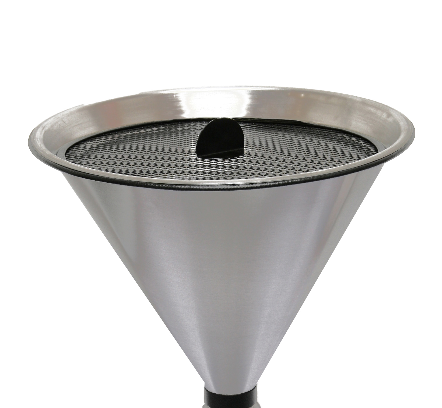Stand Aschenbecher SZ 70x40cm ALUMINIUM matt SZAGATO Made in Germany Aschenbecher für draußen mit Deckel Standaschenbecher Stand Aschenbecher outdoor
