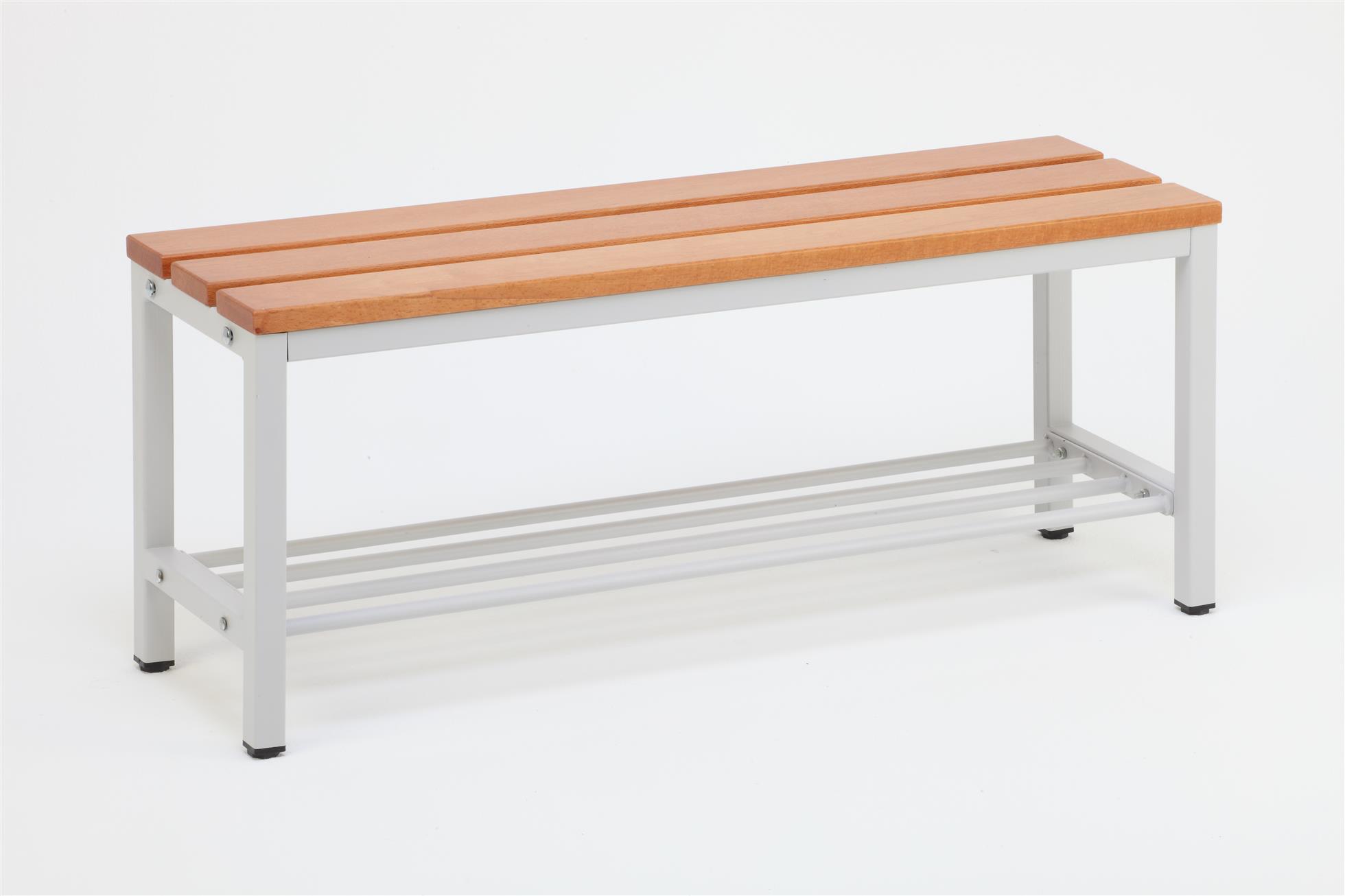 Umkleide Bank mit Schuhrost BxHxT 100x42x30cm Marke SZAGATO Umkleidebank Garderobe Umkleide Sitzbank Umkleidebänke Umkleidesitzbank Fitnessstudio