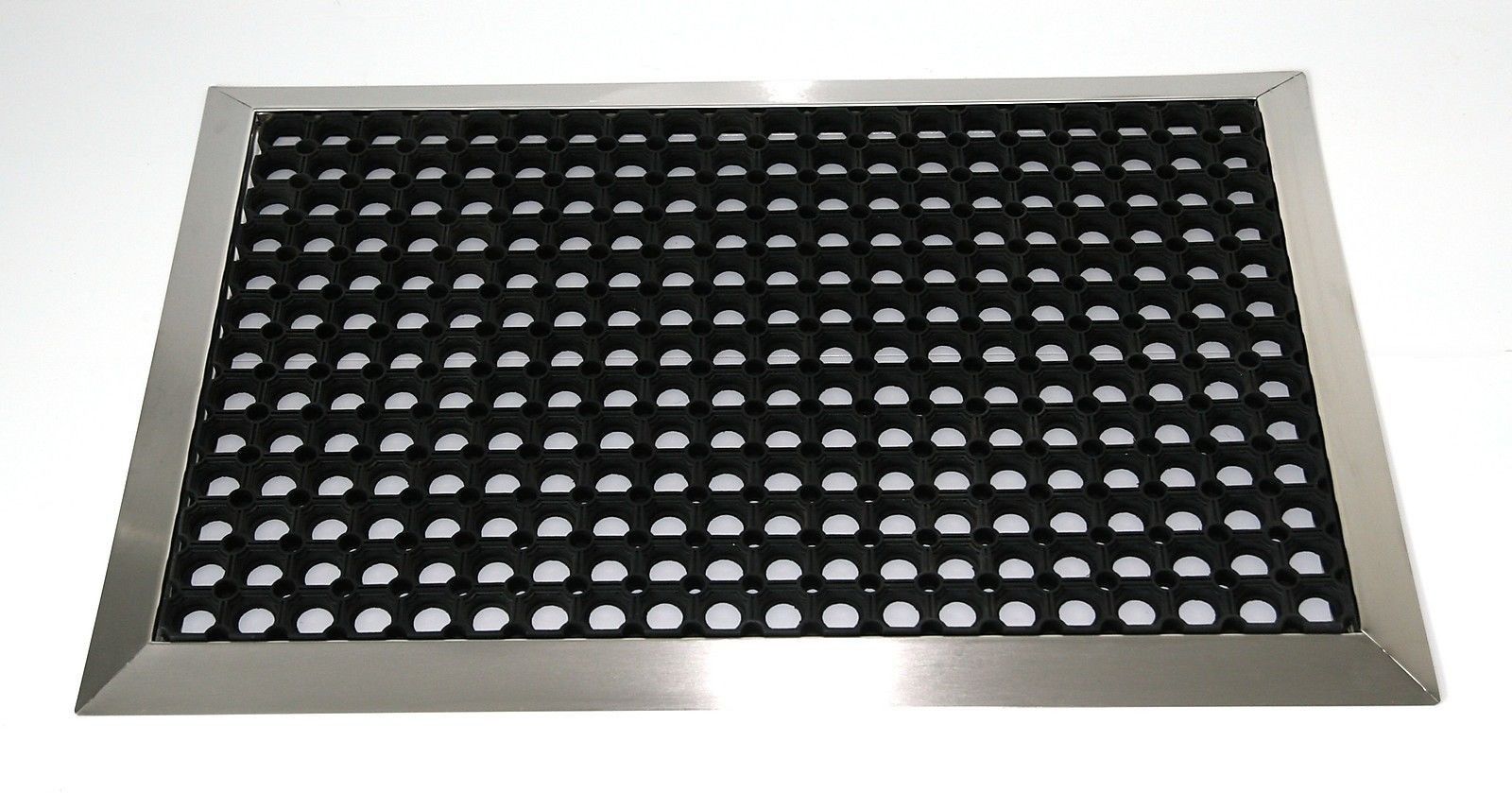 Edelstahlrahmen mit Fußmatte Ringgumimi 90x60cm SZAGATO Made in Germany Schuhabstreifer Edelstahl außen Schmutzfangmatte Fußabtreter draußen Edelstahlrahmen mit Fußmatte Ringgumimi 90x60cm SZAGATO Made in Germany Schuhabstreifer Edelstahl außen Schmutzfangmatte Fußabtreter draußen