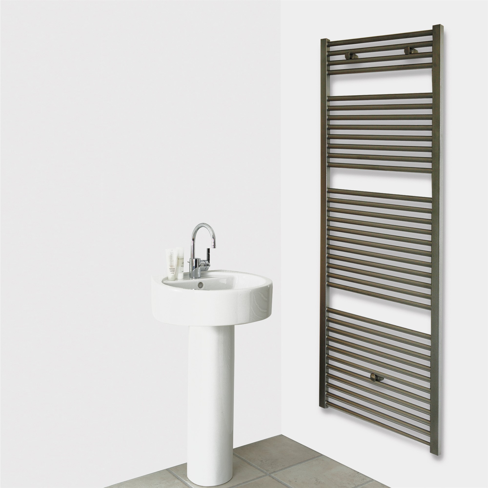 BADHEIZKÖRPER Design Hamburg 3 177 x 60 cm, 1118 Watt SZAGATO Design Heizkörper Handtuchheizkörper Seitenanschluss Handtuchwärmer mit Seitenanschluss #1