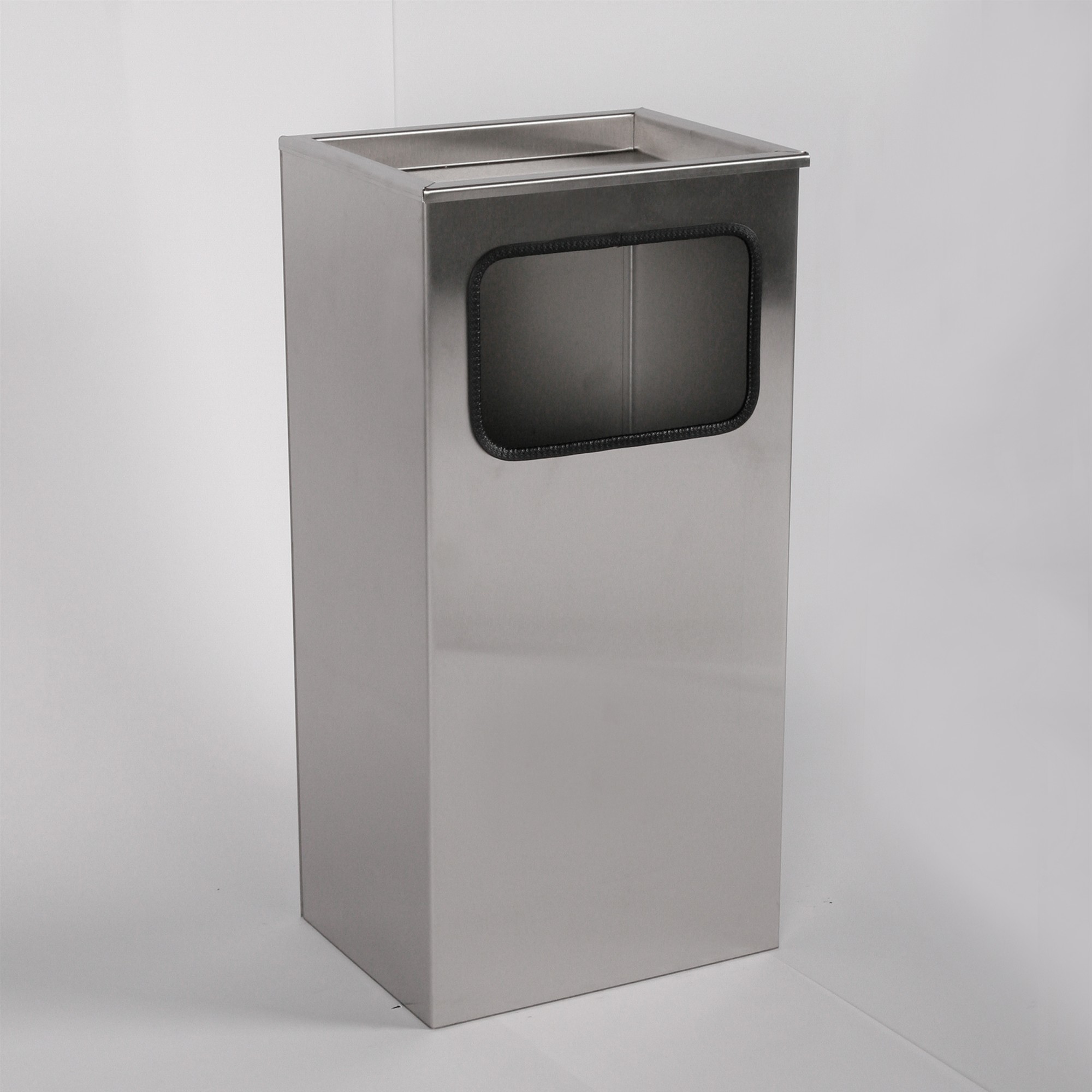 Aschenbecher mit Mülleimer Classic 62x30x23cm 12 ltr Edelstahl inkl. Inneneimer SZAGATO Standascher Aschenbecher Abfalleimer Mülleimer Aschenbecher