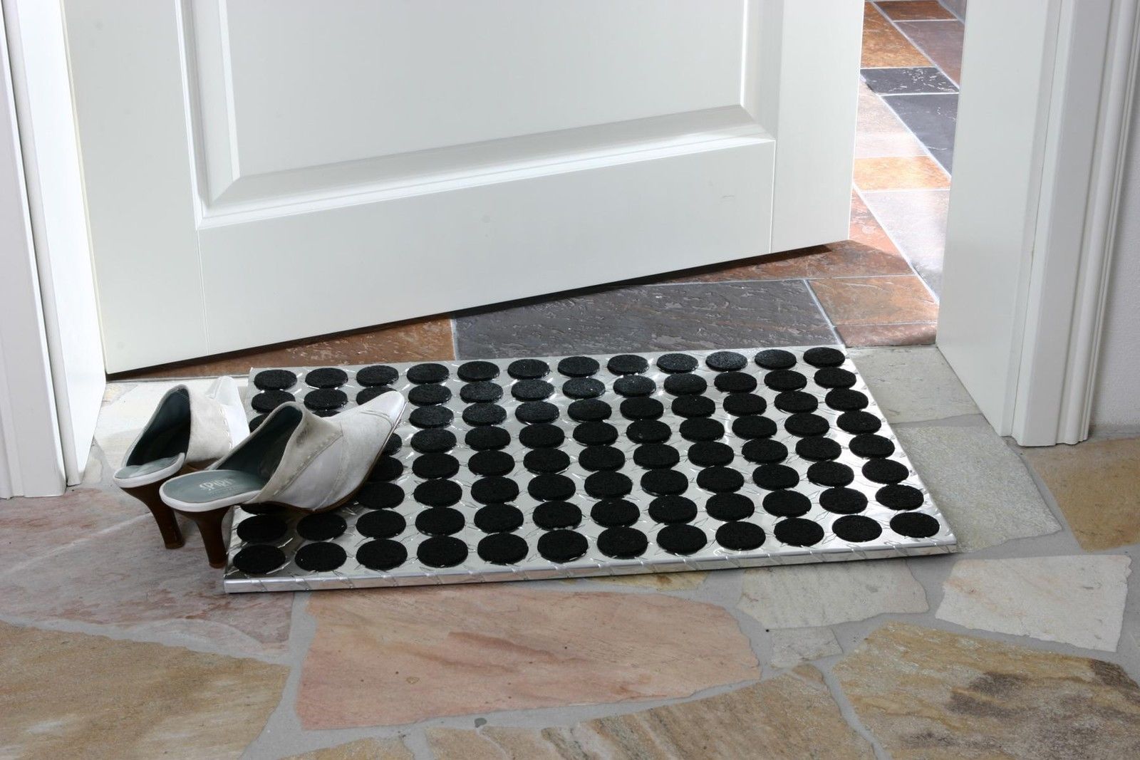 Fußmatte ALUMINIUM SZAGATO 60x40cm eckig matt SZAGATO Made in Germany Fussmatte Alu Aluminium Fussmatte außen Schuhabstreifer Fussabtreter