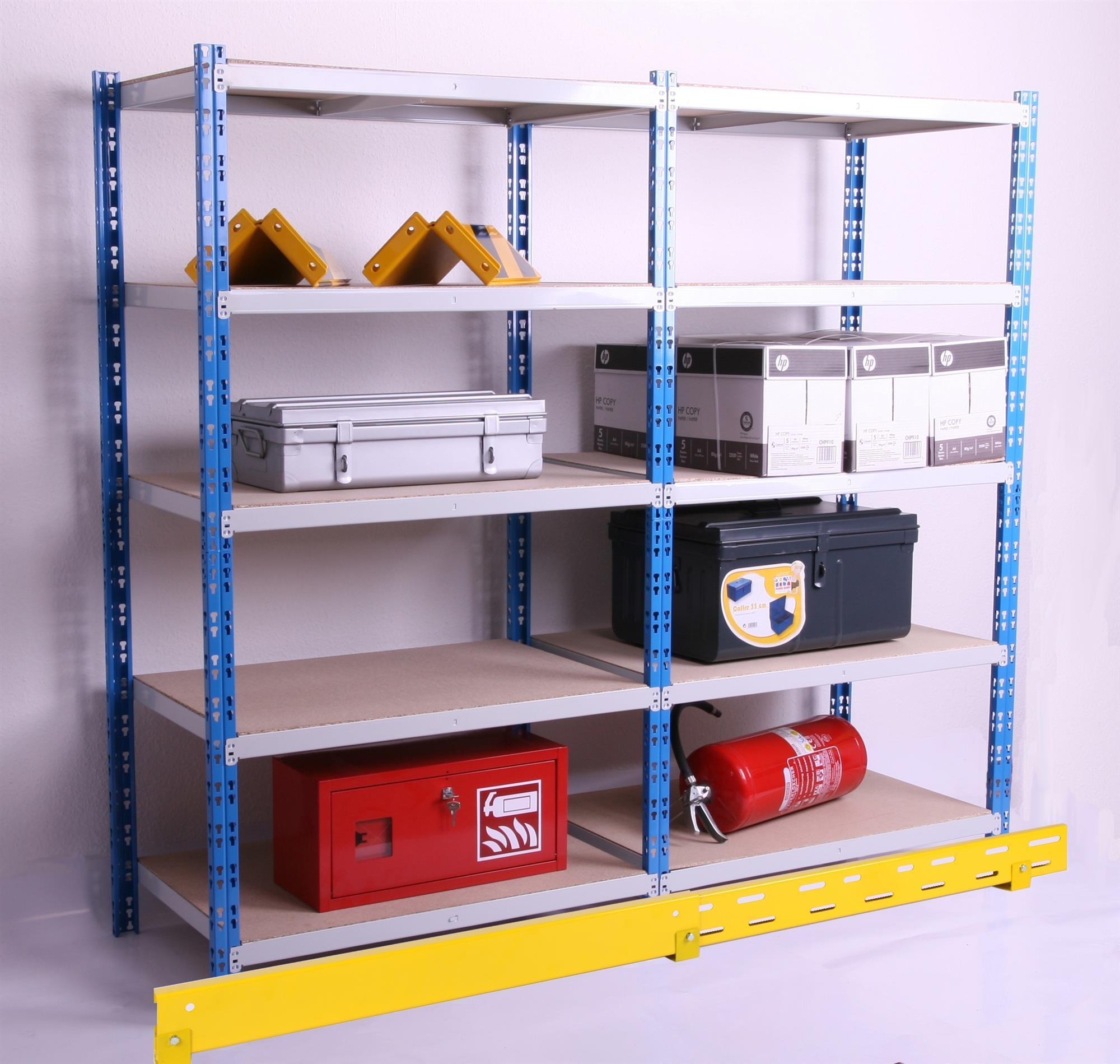 Rammschutzbalken SET (6 Stück) 115-203cm +18 Dübel SZAGATO Rammschutz Balken Regal Anfahrschutz Regale Rammschutzbügel Rammschutzecke #1