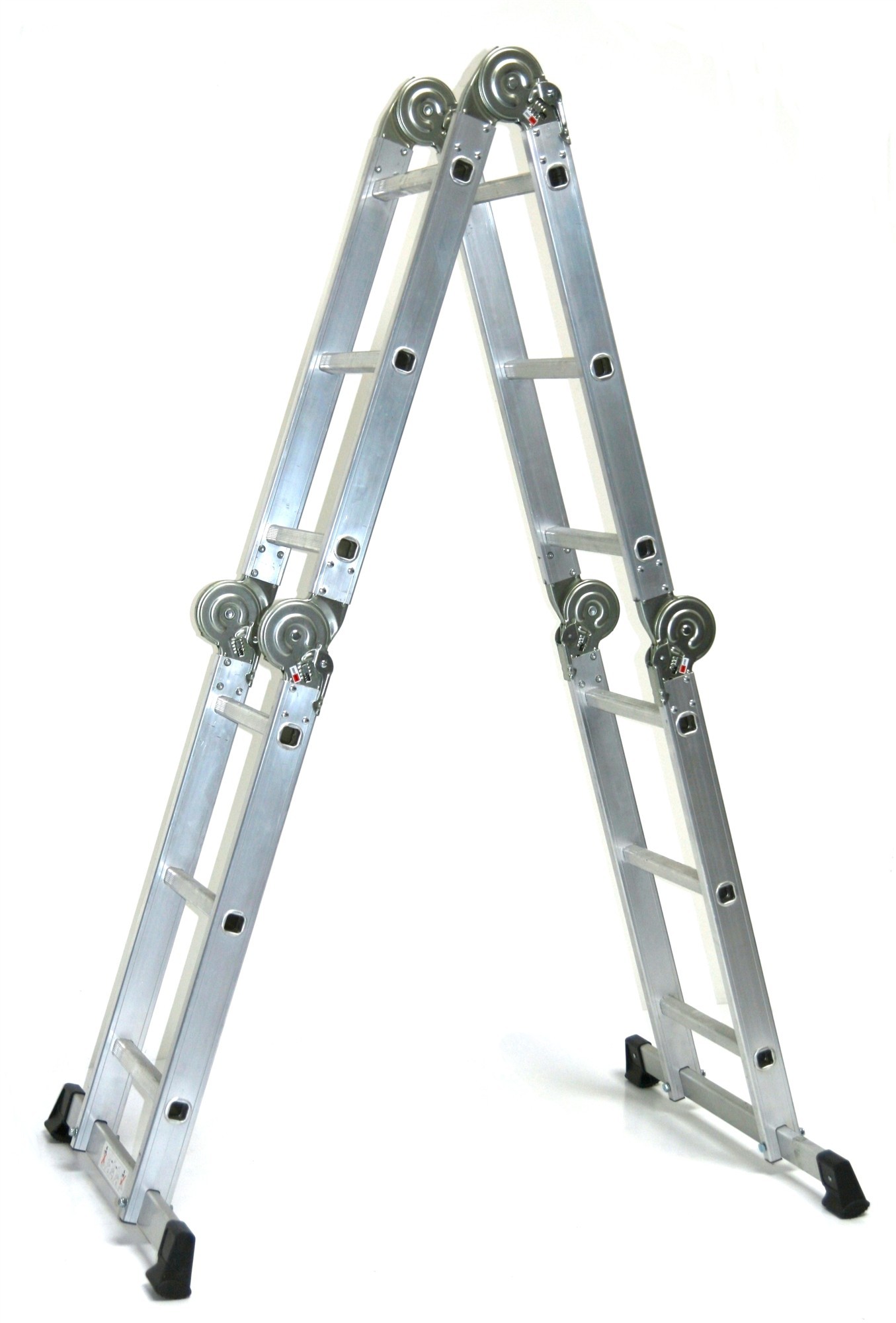 Mehrzweckleiter 4x3 Stufen 330cm ALU SZAGATO Arbeitsleiter ALU Multifunktions-Leiter Gelenkleiter 3in1 Mehrzweckleiter Vielzweckleiter