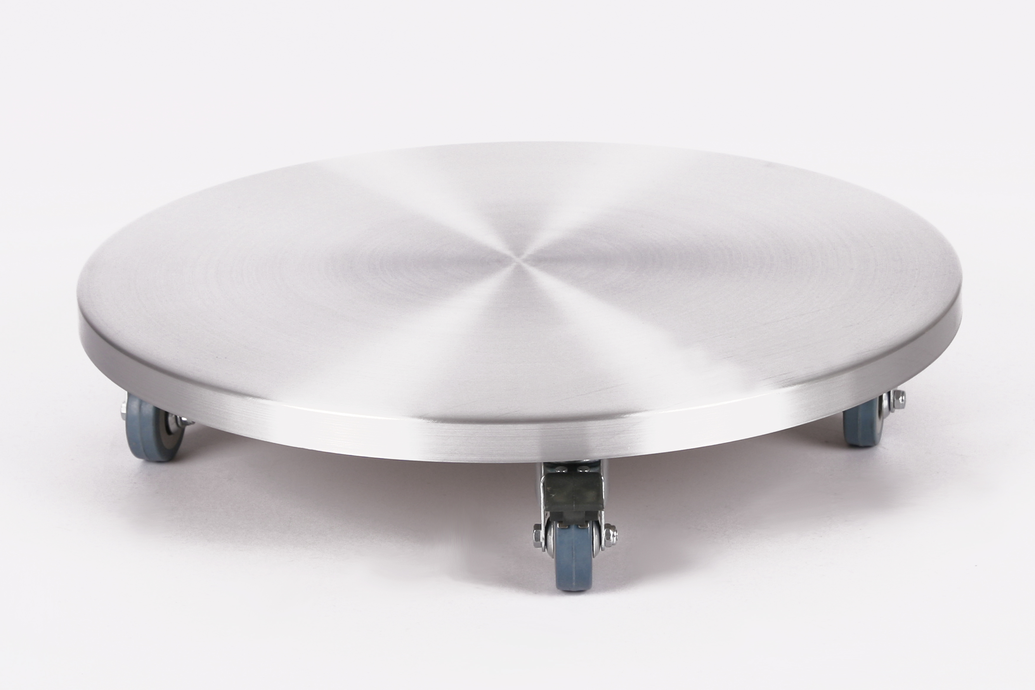 Rollbrett Pflanzenroller Ø46cm ALU 150 kg PU-Rolle +Bremse SZAGATO Made in Germany Blumenuntersetzer Möbelroller Outdoor Blumenroller Transportroller