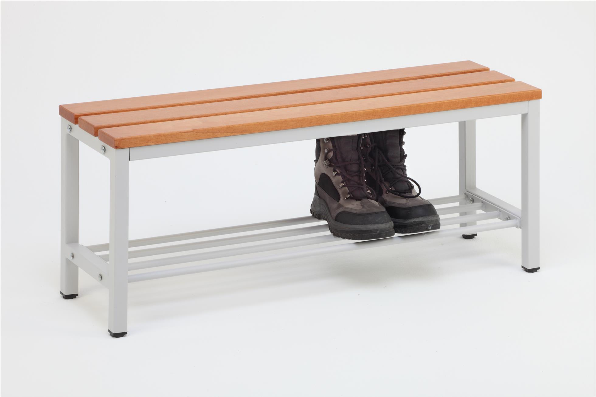 Umkleide Bank mit Schuhrost BxHxT 100x42x30cm Marke SZAGATO Umkleidebank Garderobe Umkleide Sitzbank Umkleidebänke Umkleidesitzbank Fitnessstudio