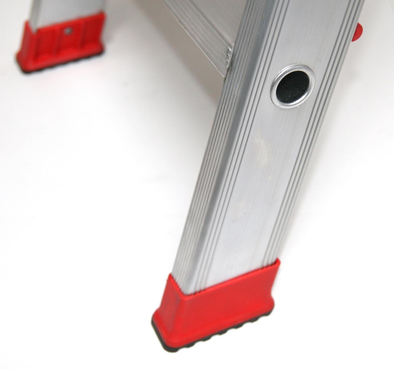 Stehleiter 5 Stufen Profi 203x58x16cm Alu SZAGATO 5 Stufen Leiter Alu Stehleiter 5-stufig Bockleiter 5 Stufen Haushaltsleiter 5 Stufen Alu-Stehleiter