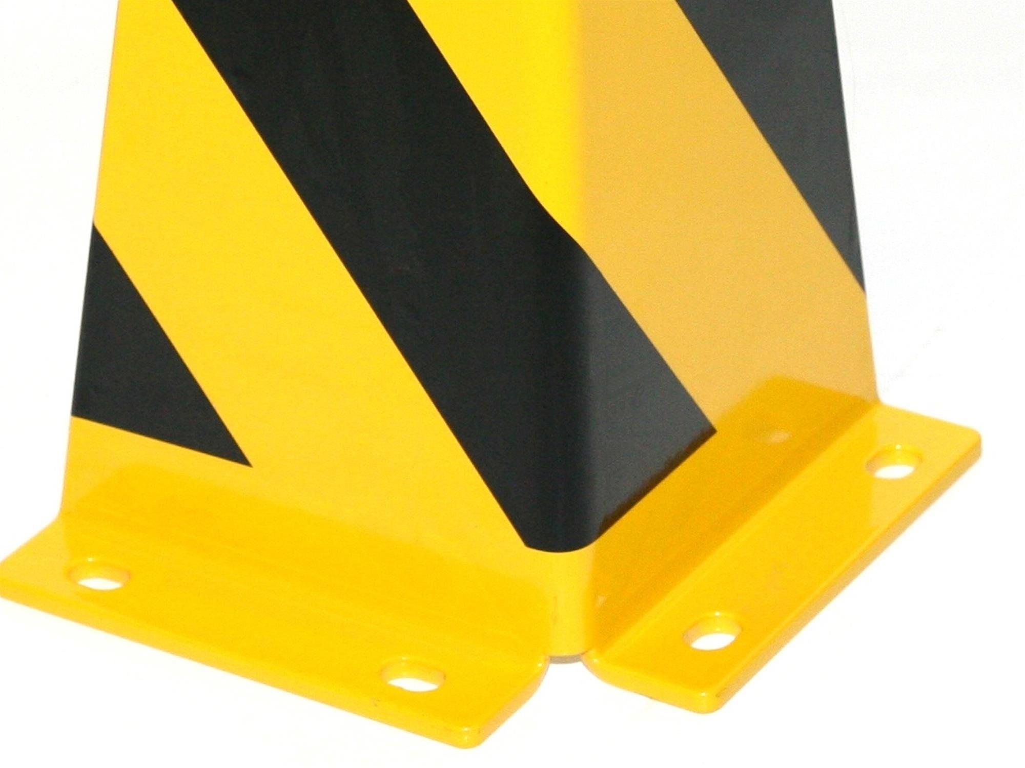 Rammschutz SET (8 Stück) 400x165x165x5 mm gerade inkl. 32 Einschlagdübel  SZAGATO Regal Anfahrschutz  Rammschutzbügel  Anfahrschutzecke