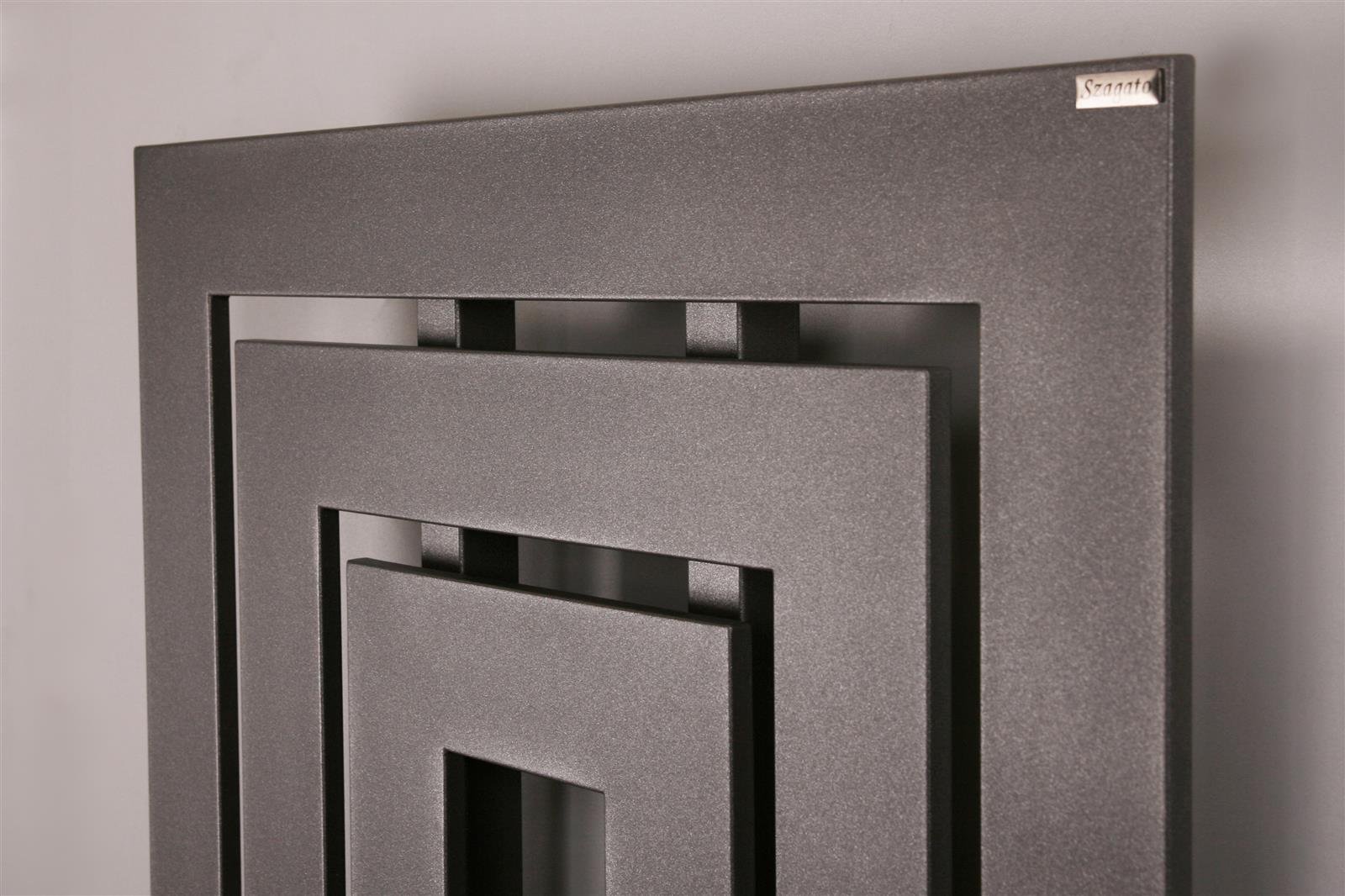 BADHEIZKÖRPER Design Insight 2 162x60cm 1224 Watt anthrazit moonstone SZAGATO Designheizkörper Handtuchheizkörper mit Mittelanschluss Handtuchwärmer