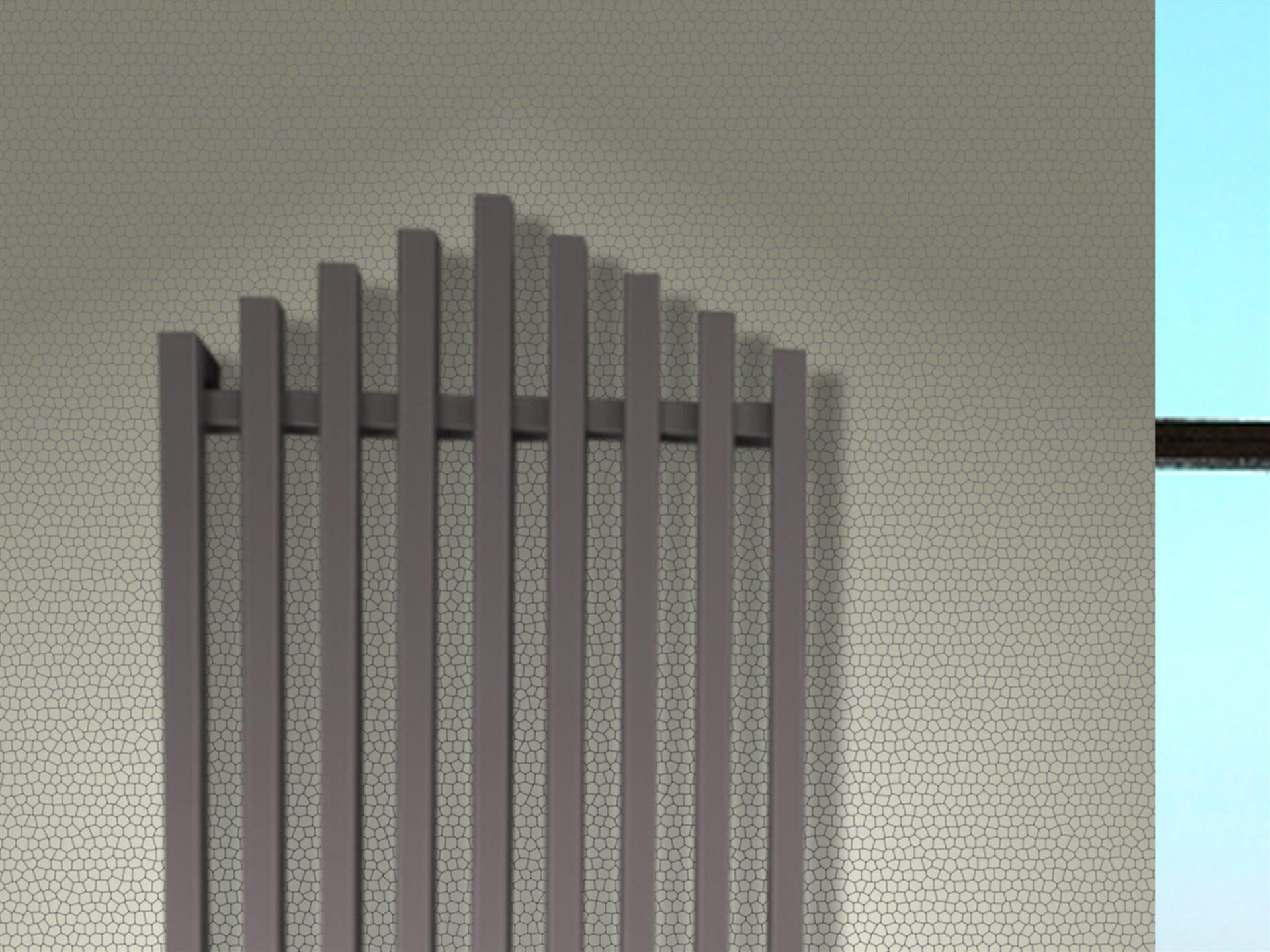 BADHEIZKÖRPER Design Pipe 180x51cm 1118 Watt anthrazit moonstone SZAGATO Designheizkörper Handtuchheizkörper mit Mittelanschluss Handtuchwärmer