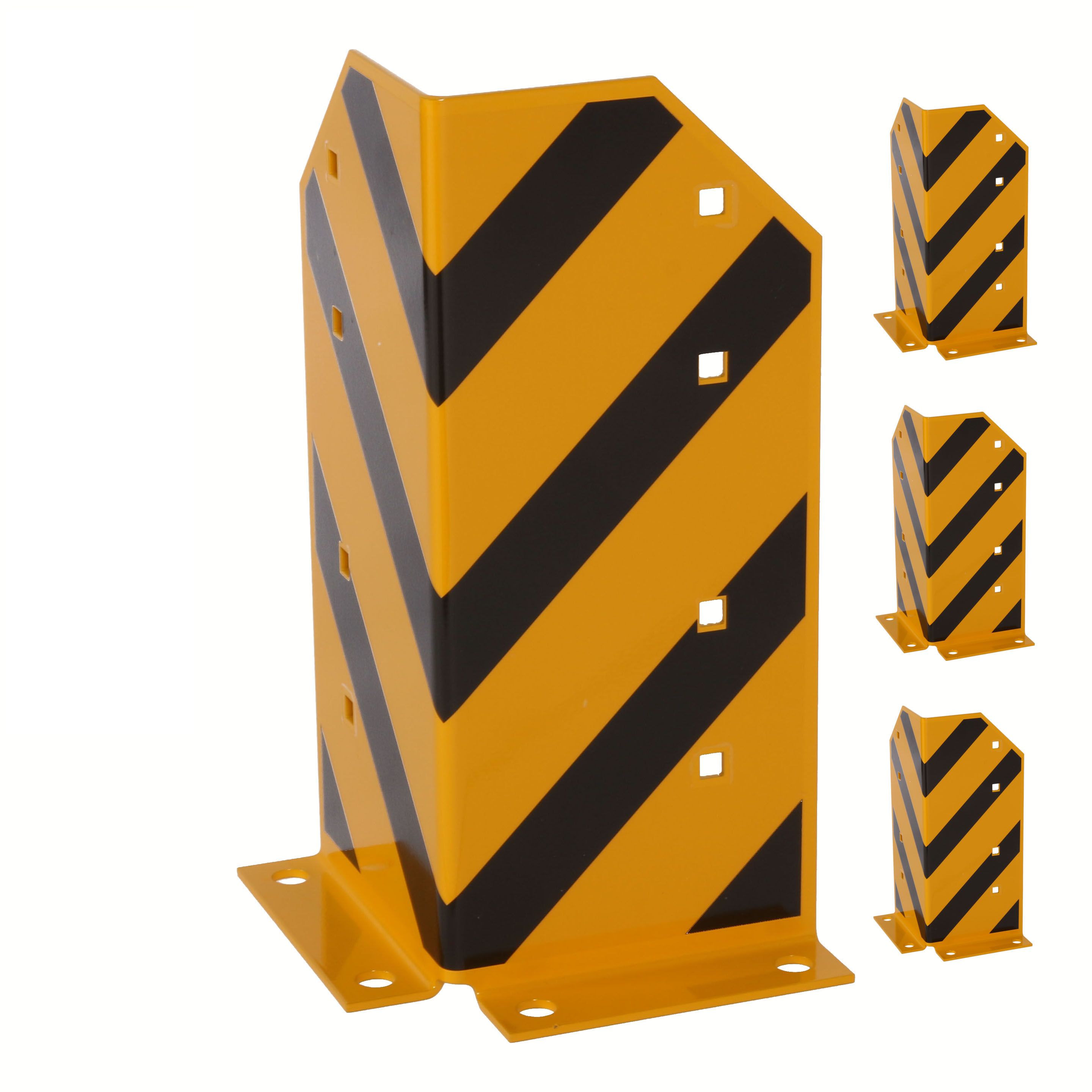 Rammschutz SET (4 Stück) 400x165x165x5 mm gerade SZAGATO Regal Anfahrschutz  Rammschutzbügel  Anfahrschutzecke Rammschutzecke