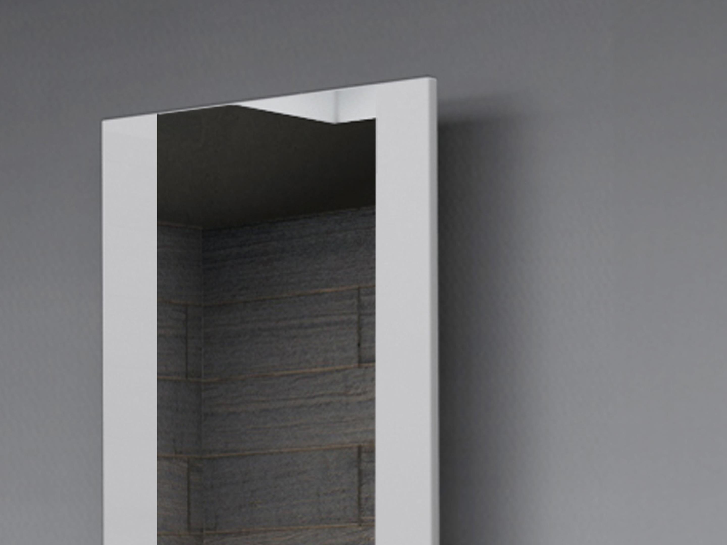 BADHEIZKÖRPER mit Spiegel Design Singapur 3 180x47cm 1118 Watt weiß SZAGATO Designheizkörper Handtuchheizkörper mit Mittelanschluss Handtuchwärmer