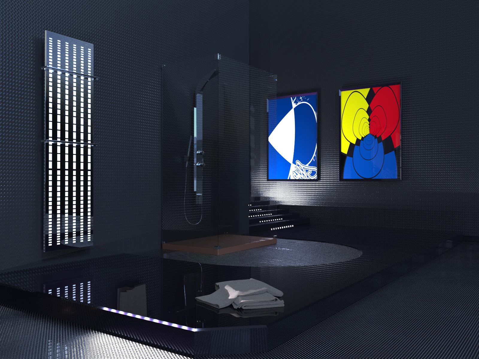 BADHEIZKÖRPER Design broken Mirror 3 180x47cm 1118 Watt Edelstahl (+2 Halter 15mm) SZAGATO Designheizkörper Handtuchheizkörper mit Mittelanschluss