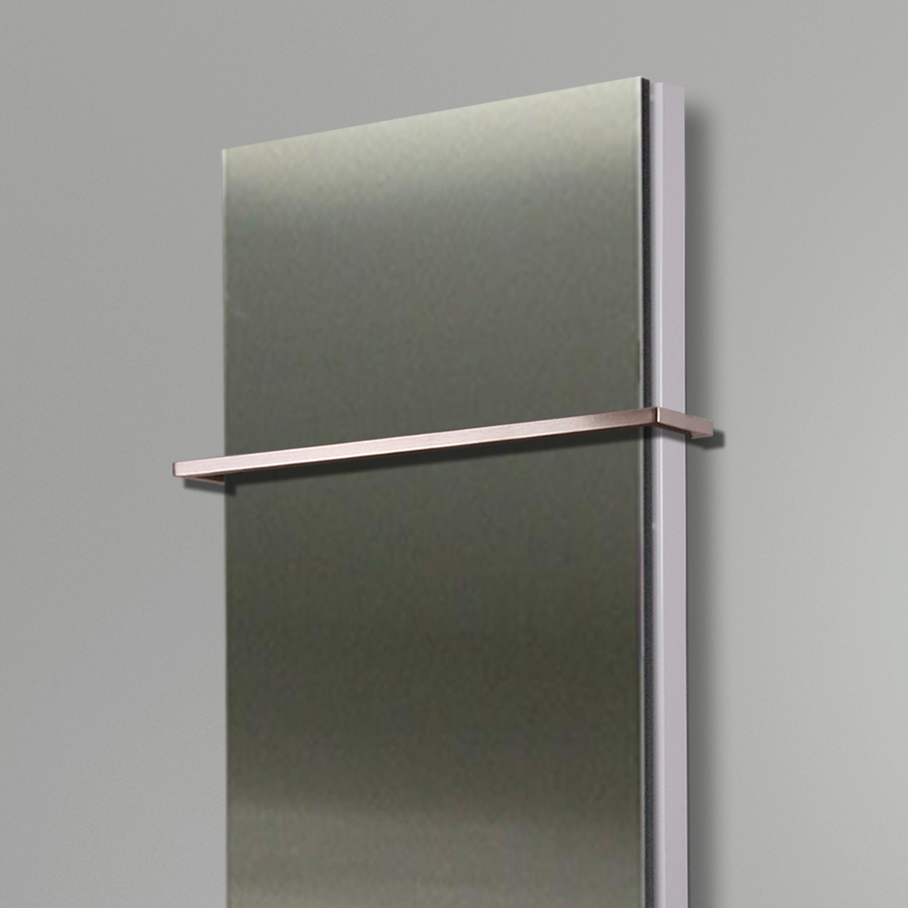 BADHEIZKÖRPER Design Mirror 5 120x47cm 1458 Watt Edelstahl matt (+1 Halter 15mm) SZAGATO Designheizkörper Handtuchheizkörper mit Mittelanschluss