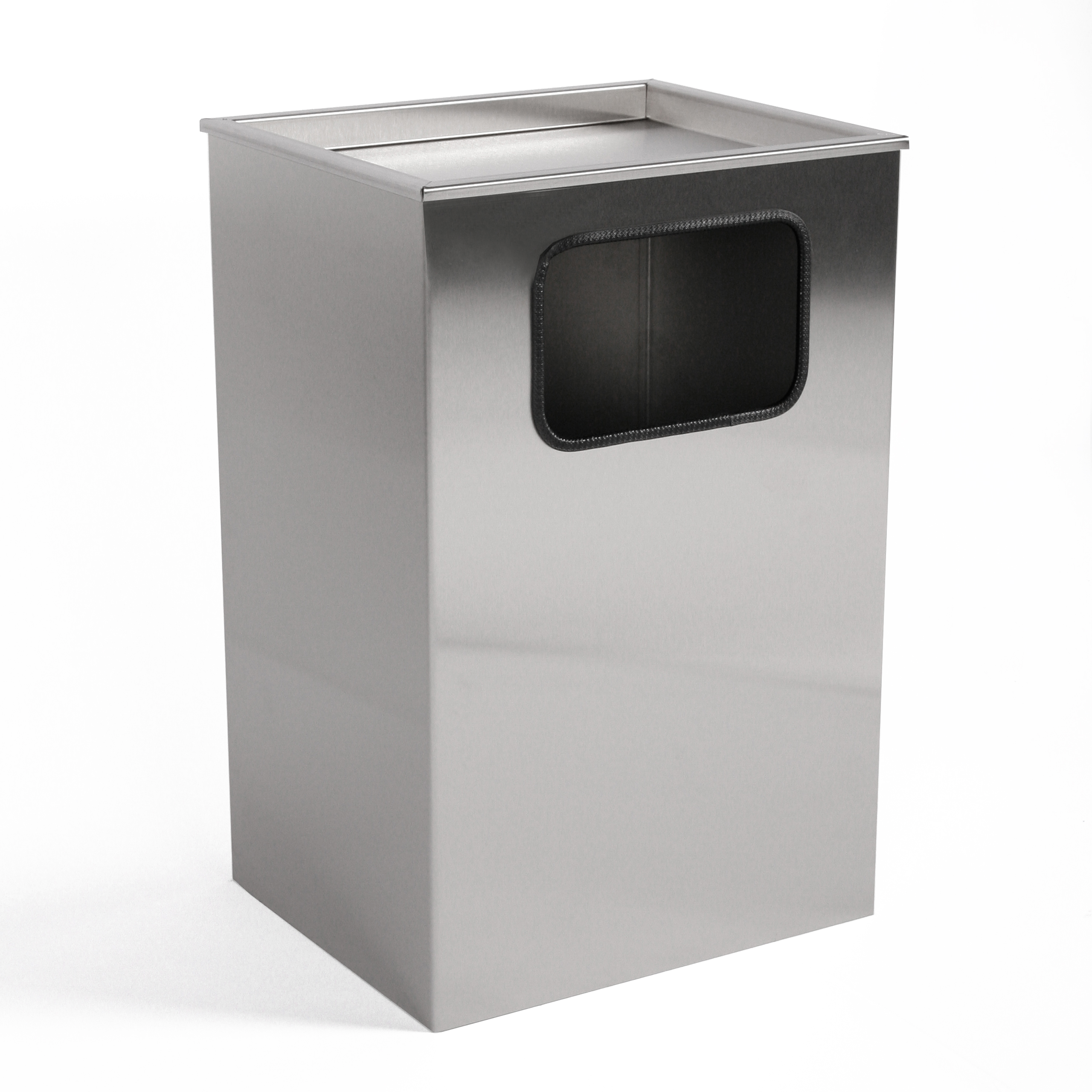 Aschenbecher mit Mülleimer Classic 62x40x33cm 28 ltr Edelstahl inkl. Inneneimer SZAGATO Standascher Abfalleimer Mülleimer Aschenbecher Abfallsammler