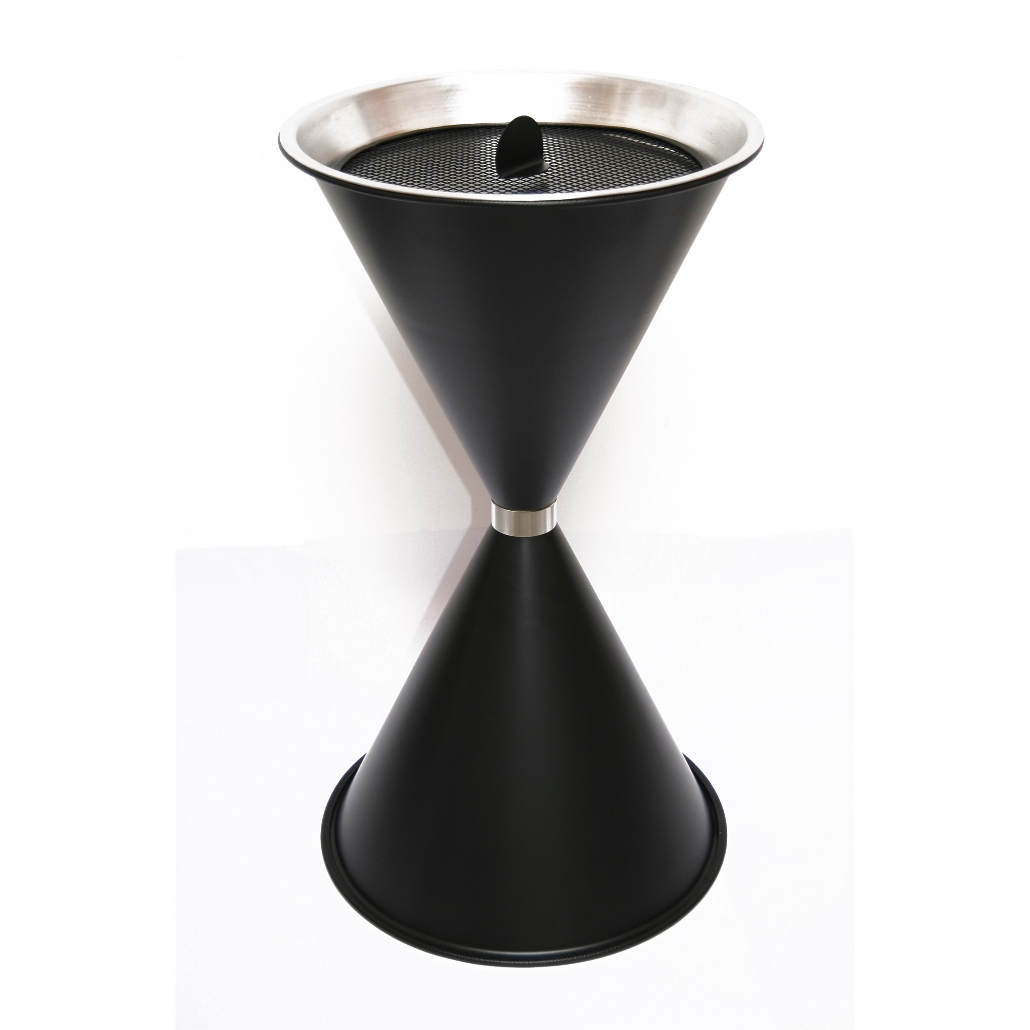 Stand Aschenbecher Diabolo 71x40cm schwarz inkl. 25 kg Quarzsand SZAGATO Aschenbecher groß Stand-Aschenbecher außen Aschenbecher stehend draußen