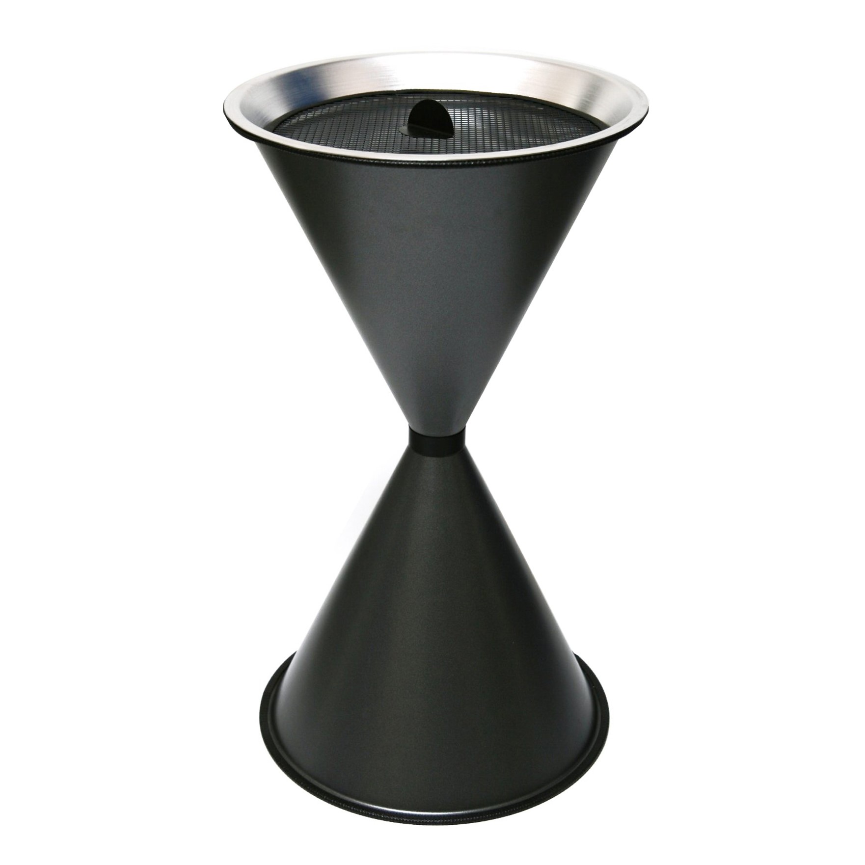 Stand Aschenbecher Diabolo 71x40cm graphit inkl. 25 kg Quarzsand SZAGATO Aschenbecher groß Stand-Aschenbecher außen Aschenbecher stehend draußen
