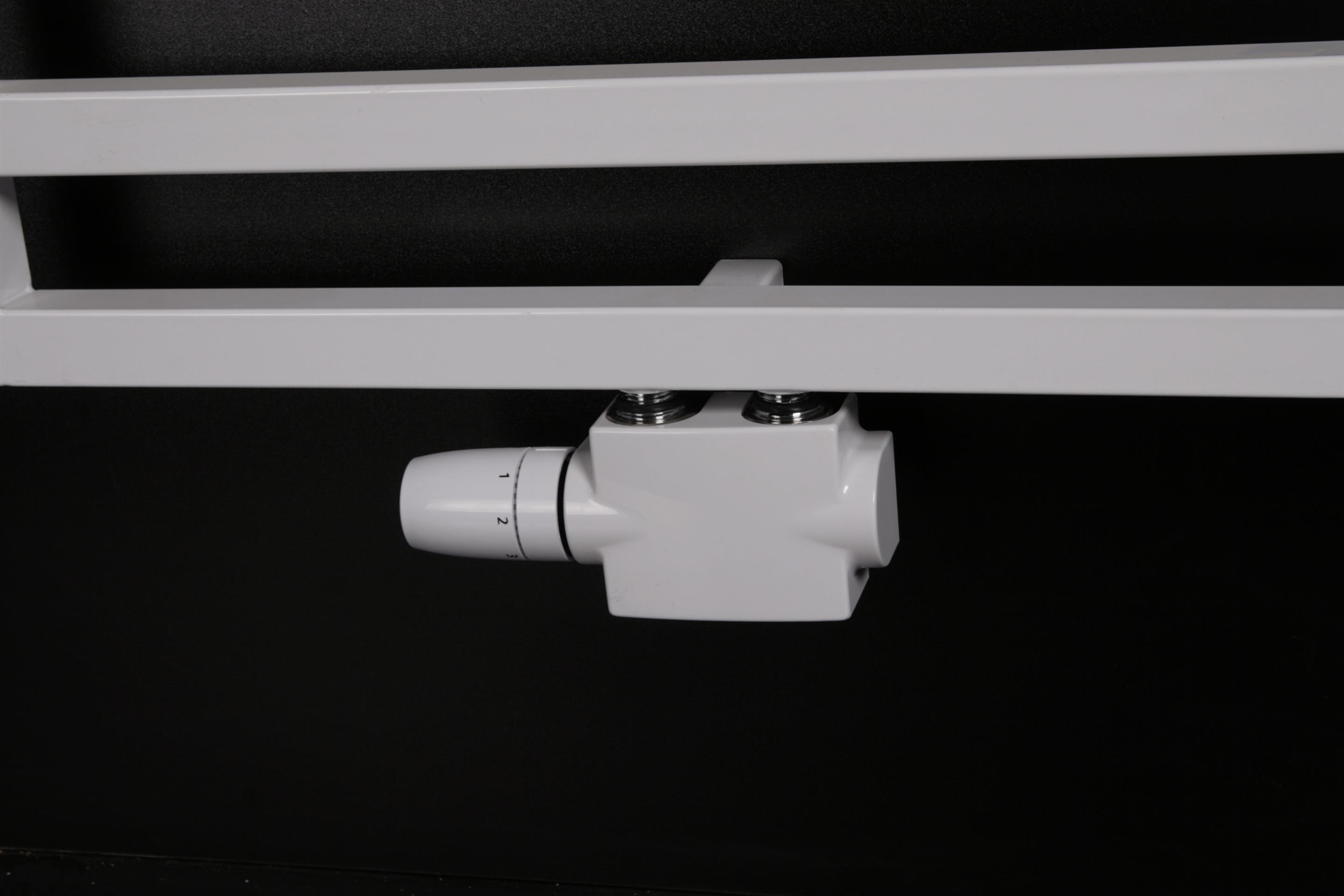 BADHEIZKÖRPER Design Square 2 147x60cm 810 Watt weiß SZAGATO Designheizkörper Handtuchheizkörper mit Mittelanschluss Handtuchwärmer