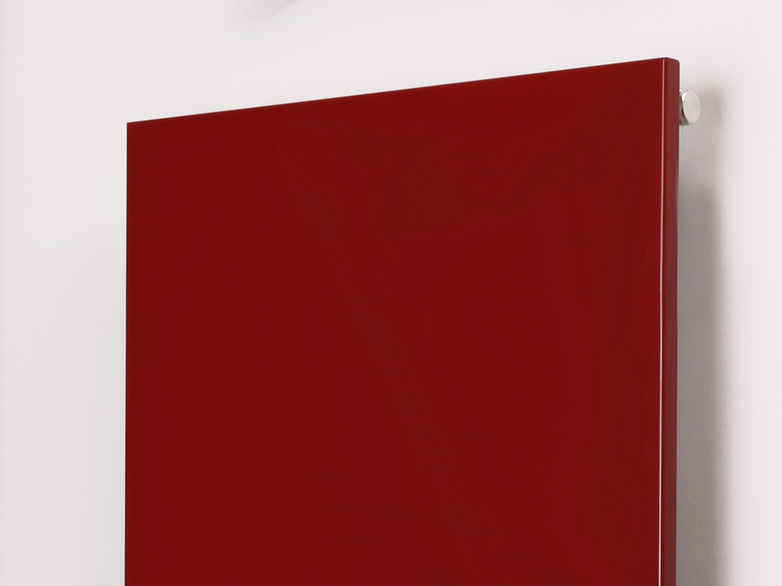 BADHEIZKÖRPER Design Mirror Steel 3 180x47cm 1118 Watt rot (RAL 3004) (+2 Halter 30mm) SZAGATO Handtuchheizkörper mit Mittelanschluss Handtuchwärmer