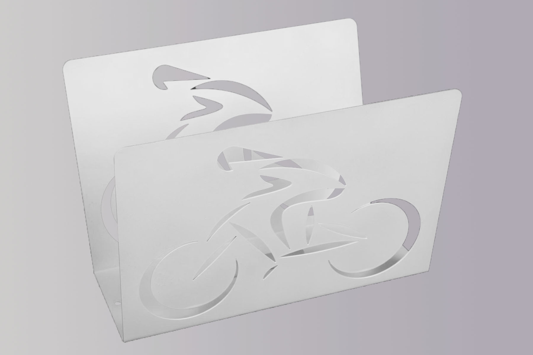 Zeitungsständer Cycle 23x32x12cm weiß SZAGATO Made in Germany  Zeitschriftenständer Metall Zeitschriftenhalter Zeitungshalter modern